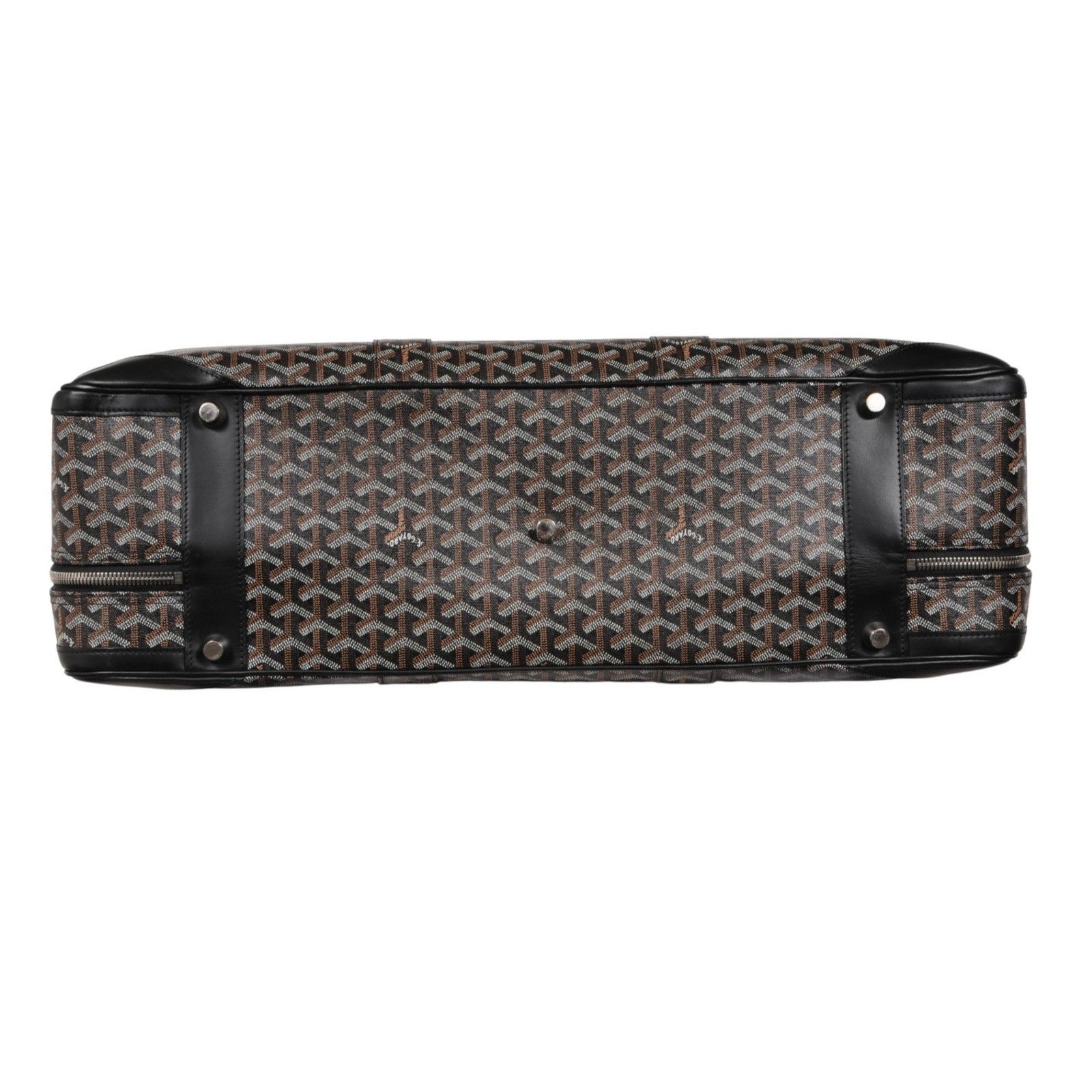 Goyard Black Goyardine Canvas Leather Majordome 60 Travel Size ONE SIZE - 7 Thumbnail
