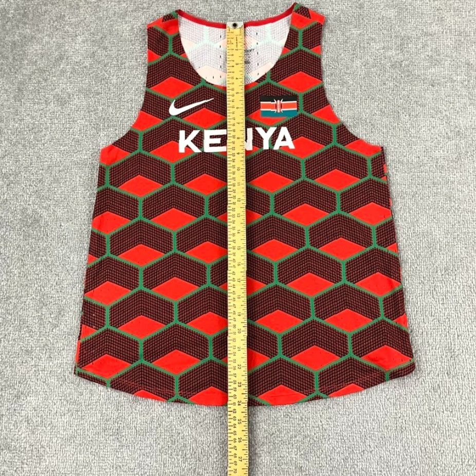 Nike Nike Kenya Tank Top Singlet Womens Large Red Aeroswift Training Running Shirt Size L / US 10 / IT 46 - 3 Thumbnail