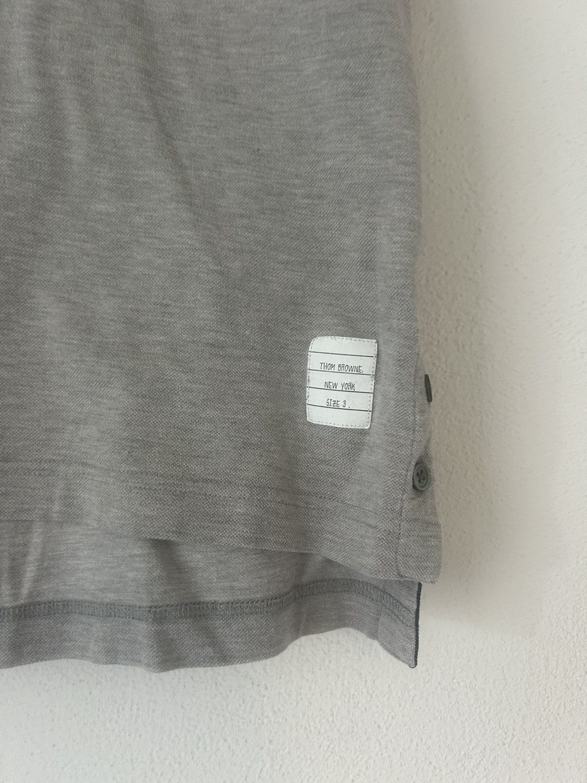 Thom Browne Grey Polo Size US M / EU 48-50 / 2 - 4 Thumbnail