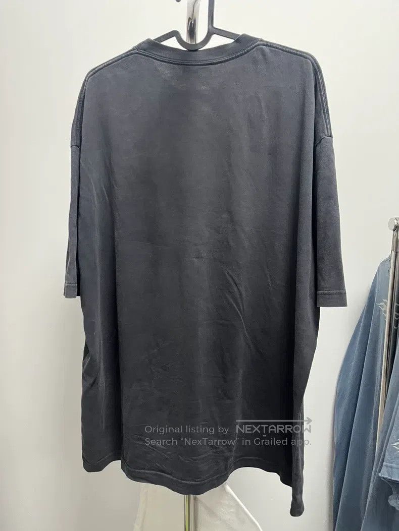 Balenciaga Balenciaga Black Washed Distressed Embroidered BB Short Sl Size US L / EU 52-54 / 3 - 2 Thumbnail