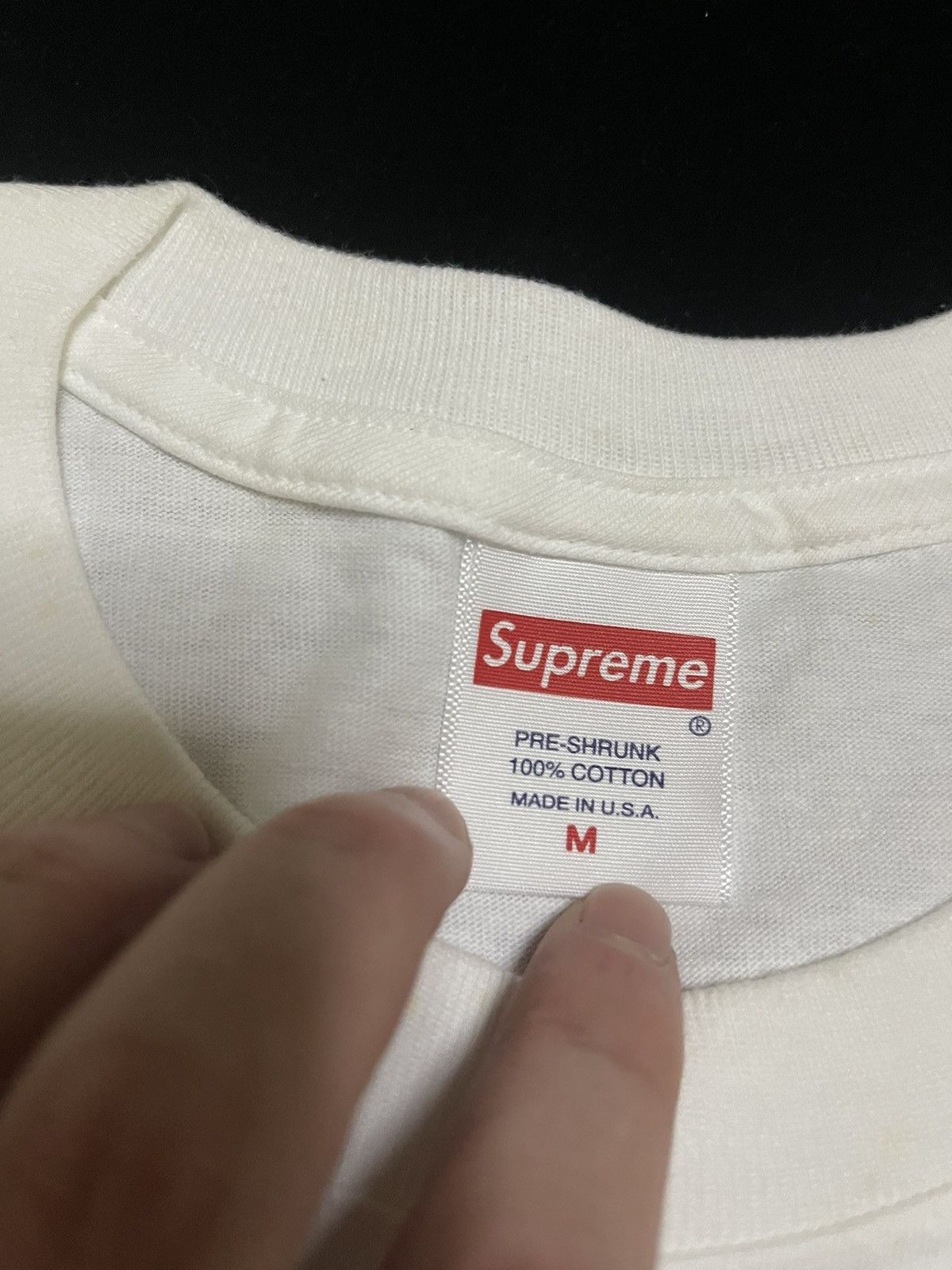 Supreme Supreme paint logo tee white Size US M / EU 48-50 / 2 - 2 Thumbnail