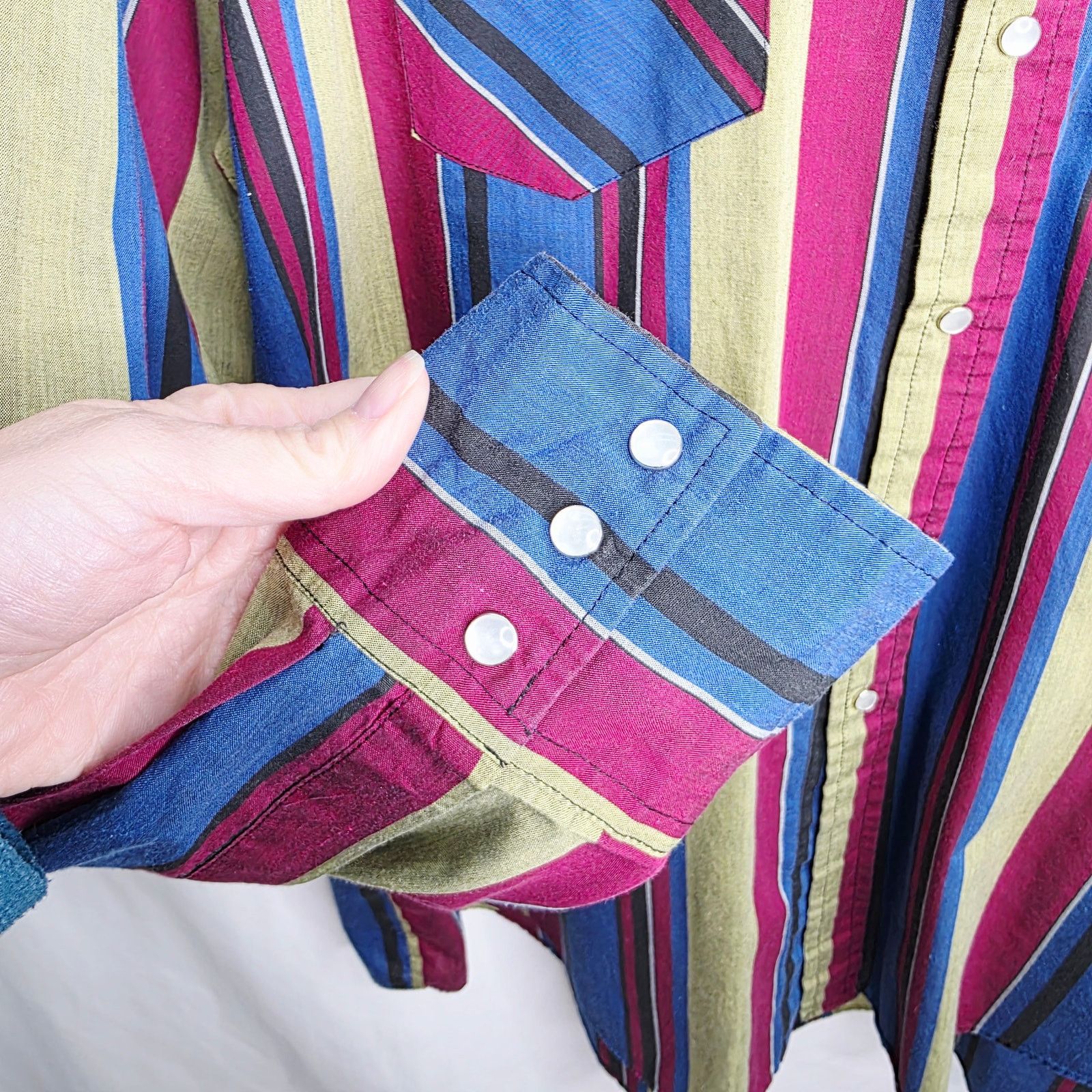 Other Vintage Ely Since 1878 Western Striped Button Front Shirt Size US XXL / EU 58 / 5 - 10 Thumbnail