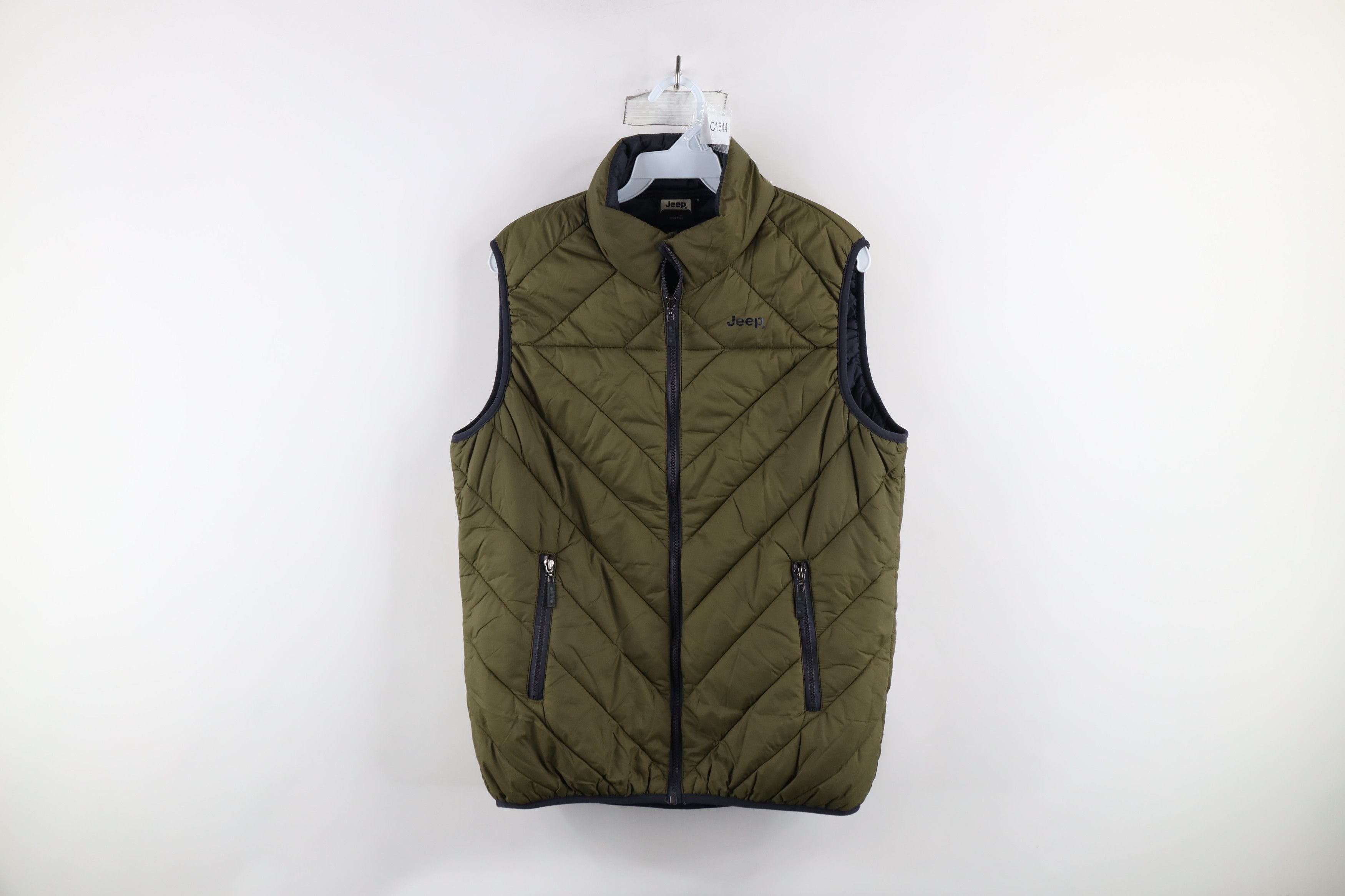 Jeep × Vintage Y2K Fiat Chrysler Jeep Motor Co Full Zip Puffer Vest Jacket Size US M / EU 48-50 / 2 - 1 Thumbnail