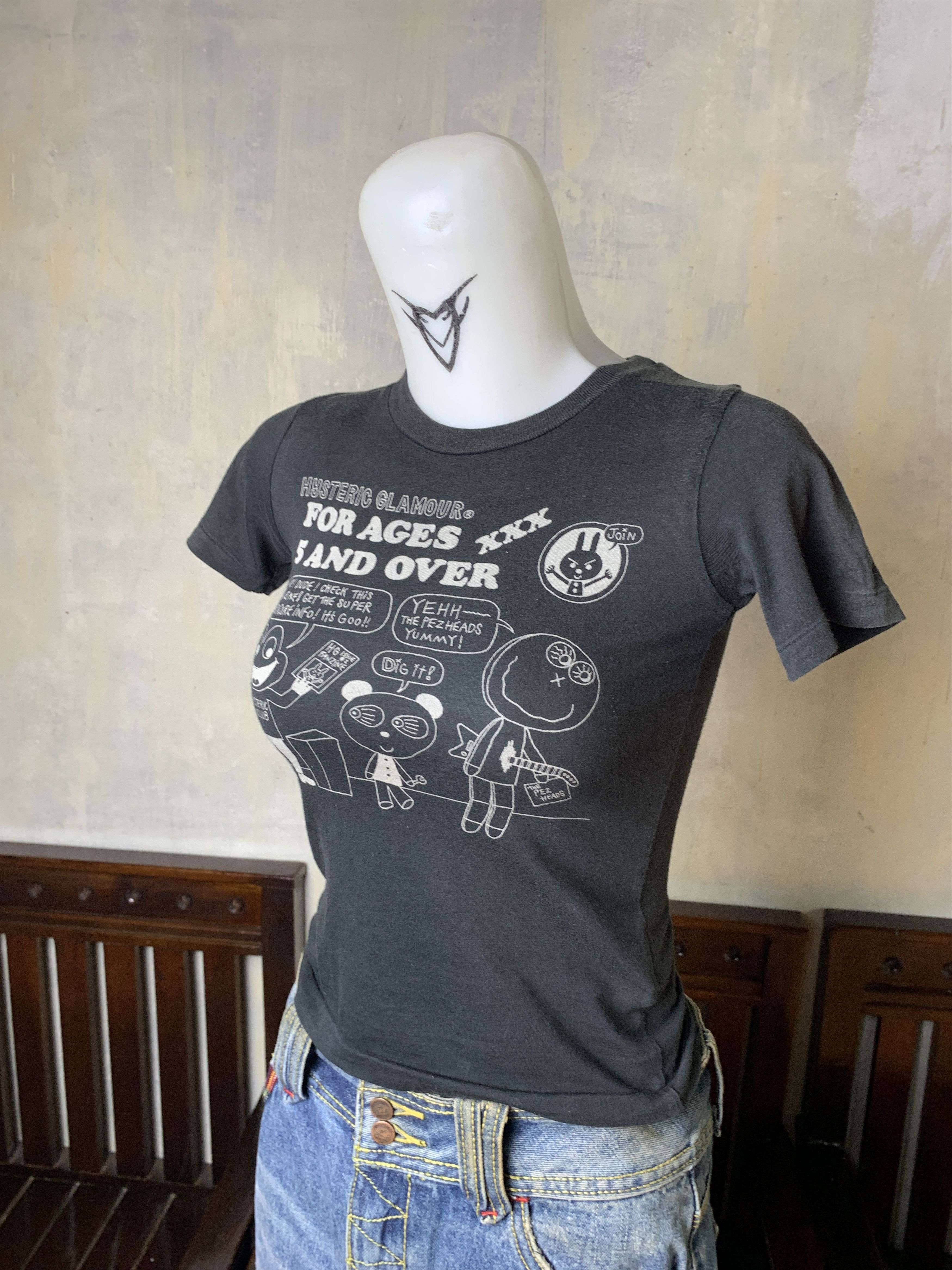 Hysteric Glamour 2000s Hysteric Glamour Cute Art Baby Tee (XS) Size XS / US 0-2 / IT 36-38 - 2 Thumbnail