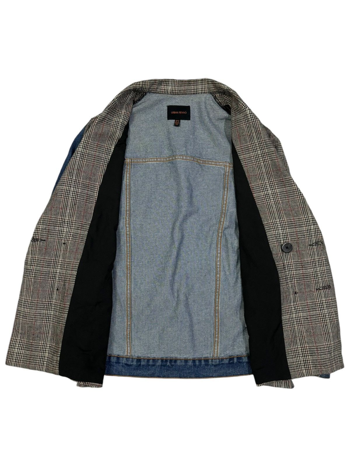 Japanese Brand Y2K Japanese Brand Hybrid Wool Blend-Denim Blazer Jacket Size US M / EU 48-50 / 2 - 4 Thumbnail