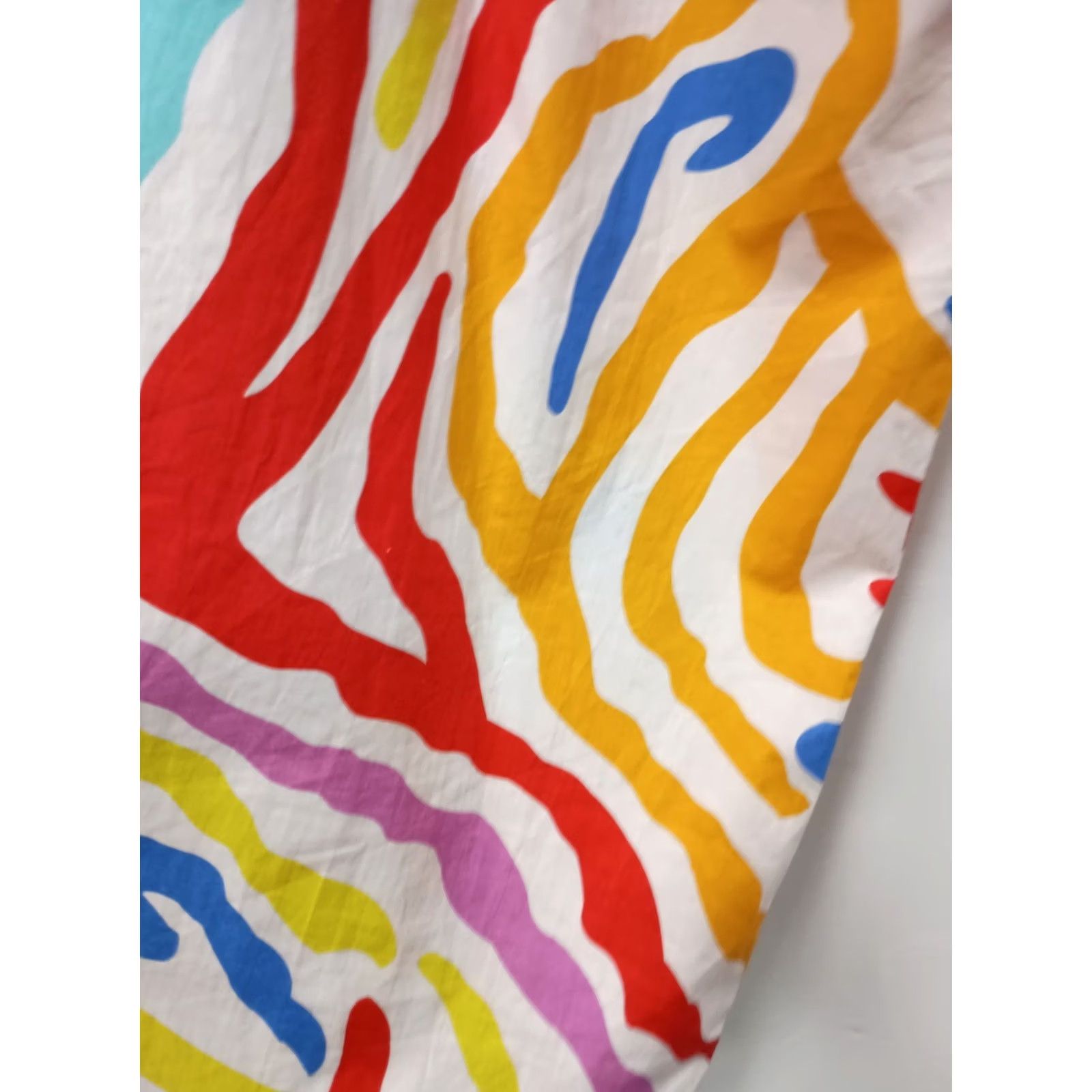 Vintage Layerz Clothing Top Womens M Wearable Art BOHO Abstract Print Short Sleeve Size M / US 6-8 / IT 42-44 - 6 Thumbnail