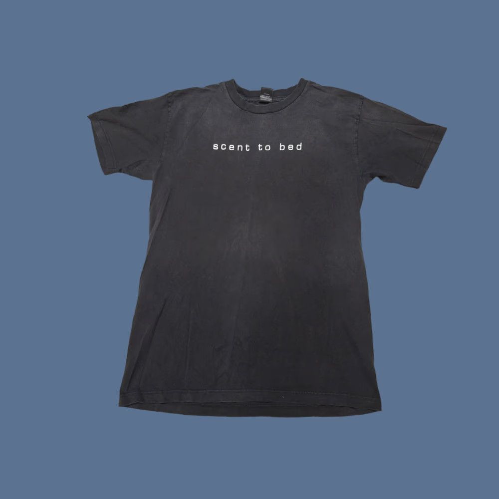 FCUK Fragrance ‘Scent To Bed’ Rare 2003 Promo Shirt L Mens Black Short Sleeve T-Shirt Funny
