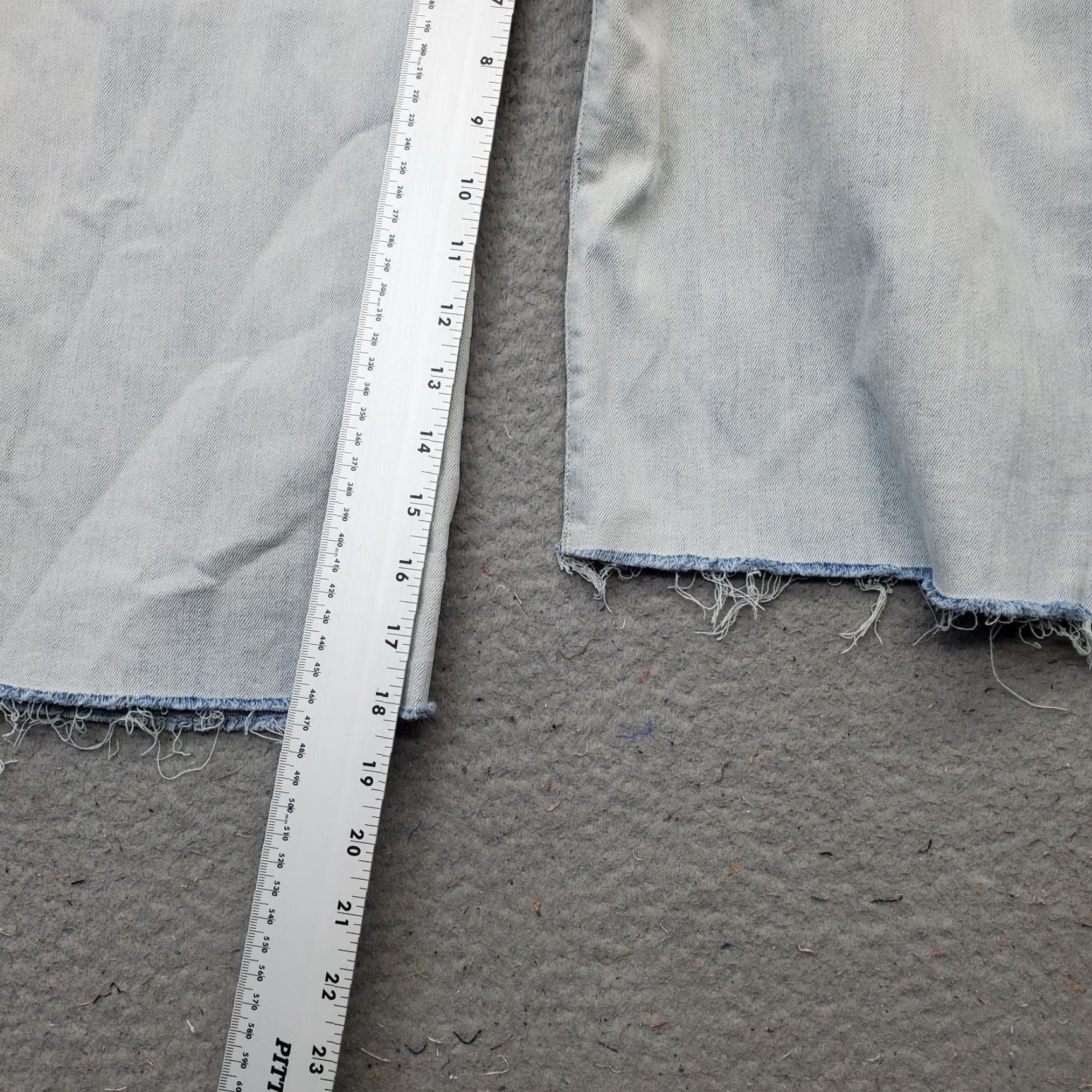 NYDJ NYDJ Womens Crop Jeans Size 12 Blue Denim Regular Fit Flat Front Light Wash Wide Leg Jeans Size 34" / US 12 / IT 48 - 4 Thumbnail