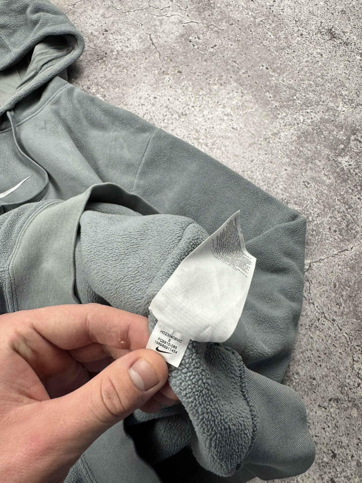 Nike NIKE TEDDY FLEECE VINTAGE CENTER LOGO OVERSIZE BOXY HOODIE Size US S / EU 44-46 / 1 - 7 Thumbnail
