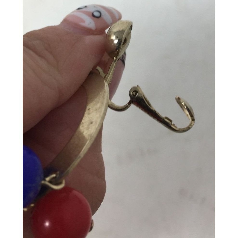 Other Women's Vintage Sarah Coventry Hoop Earrings with White, Red Size ONE SIZE - 5 Thumbnail