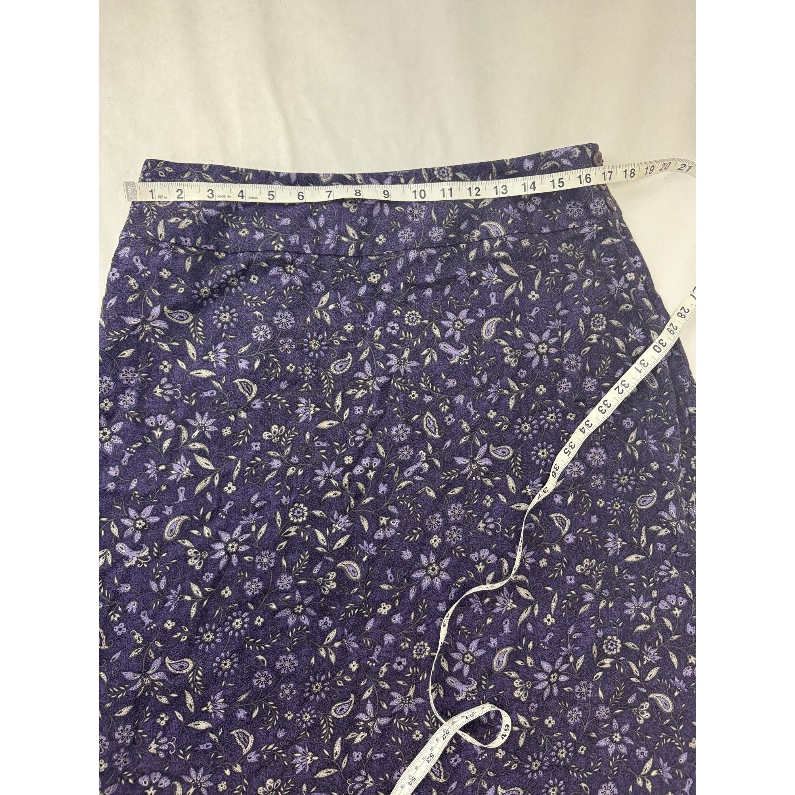 Other VINTAGE Y2K 90s Women Midi Skirt Talbots Cottagecore 14 Size 36" / US 14 / IT 50 - 2 Thumbnail