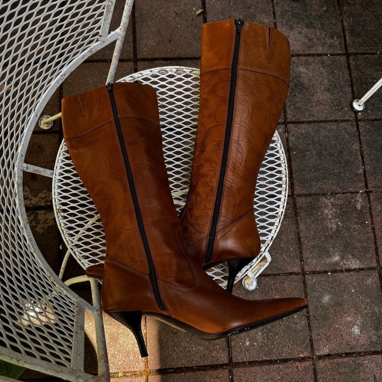 Coach Vintage Coach Embossed Leather Boots Size US 9.5 / IT 39.5 - 4 Thumbnail