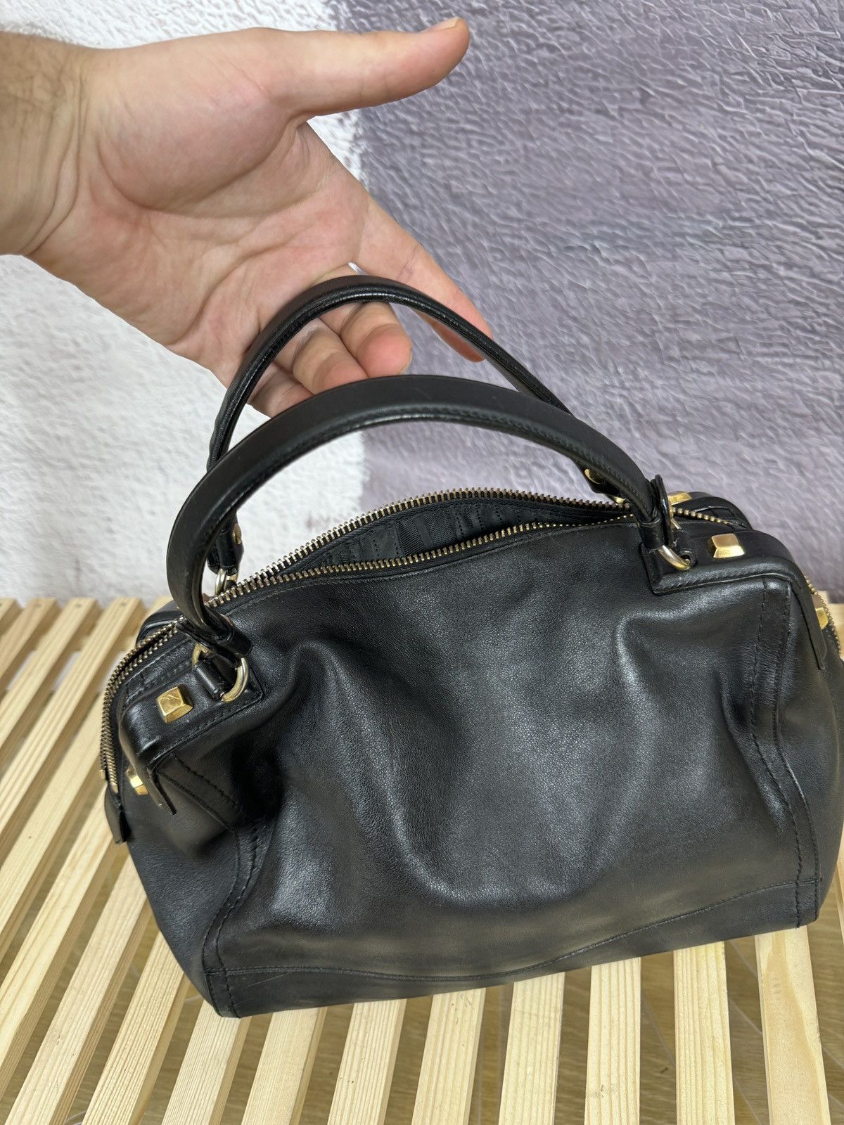 Salvatore Ferragamo Salvatore Ferragamo black leather handbag AU-21/D321 Size ONE SIZE - 15 Thumbnail