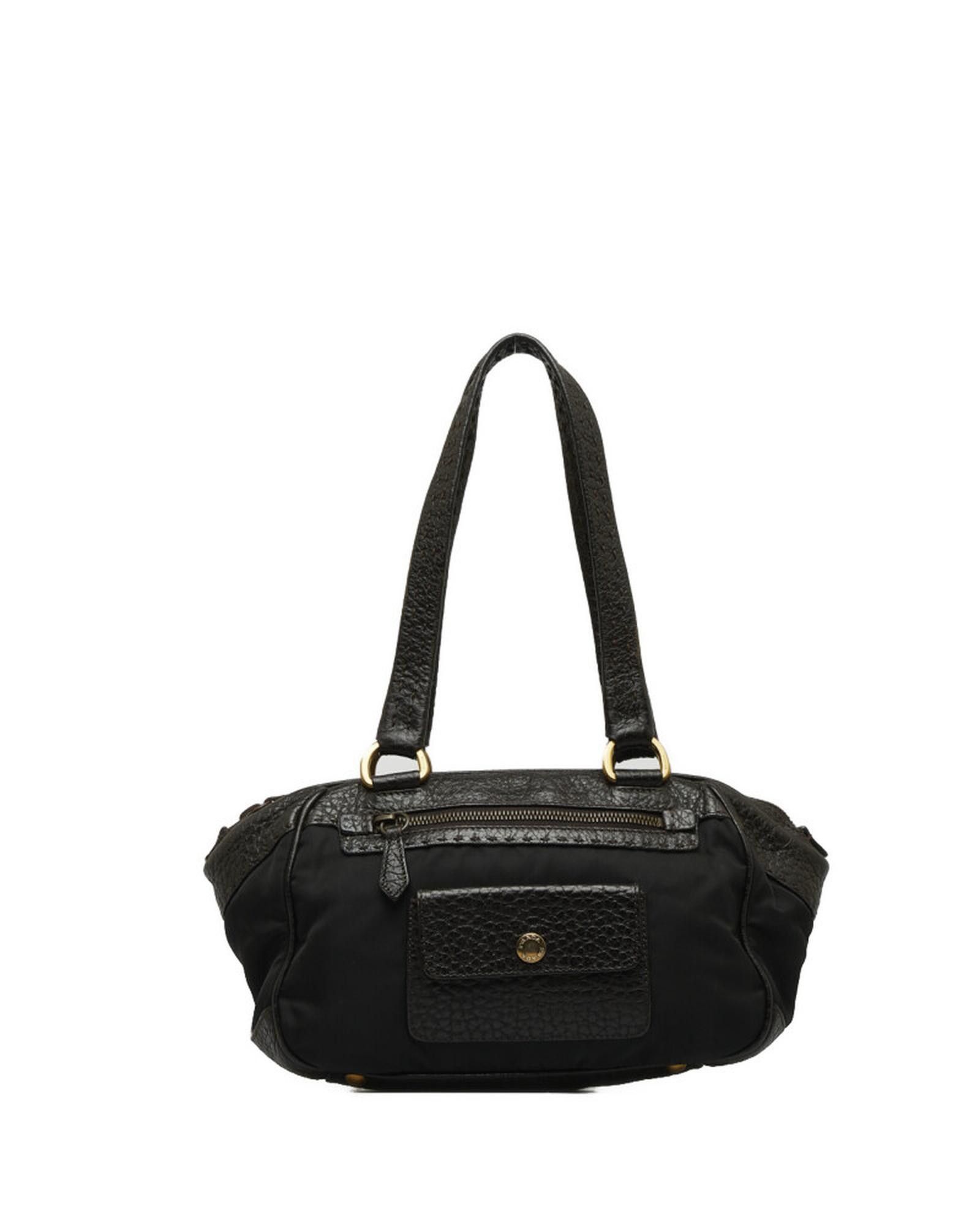 image of Prada Tessuto Panier Shoulder Bag in Brown, Women's