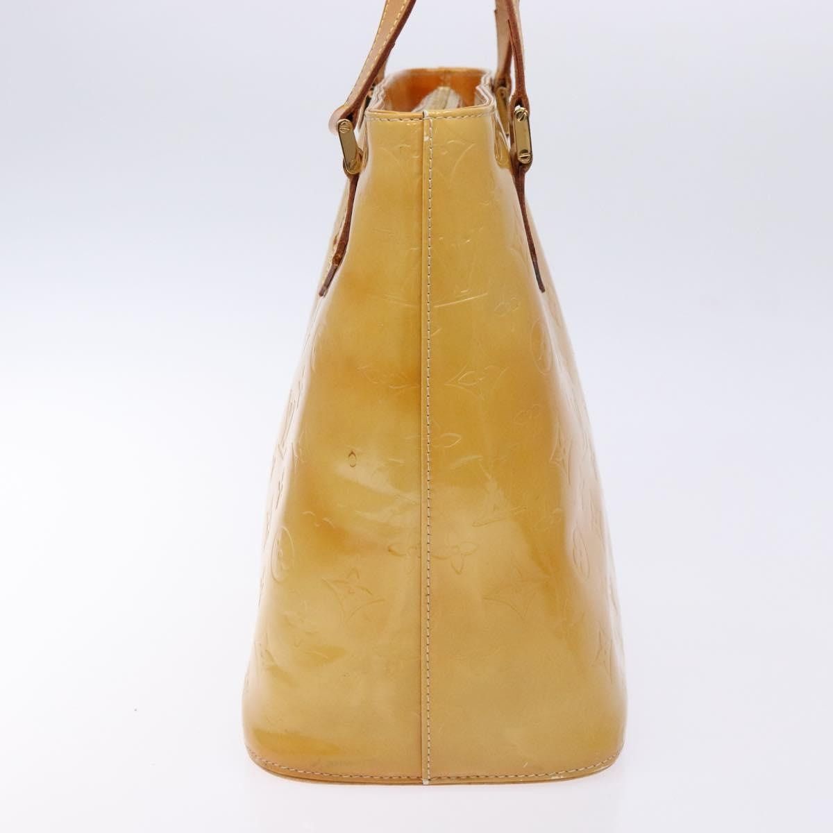 Louis Vuitton LOUIS VUITTON Monogram Vernis Houston Hand Bag Beige M91004 Size ONE SIZE - 3 Thumbnail