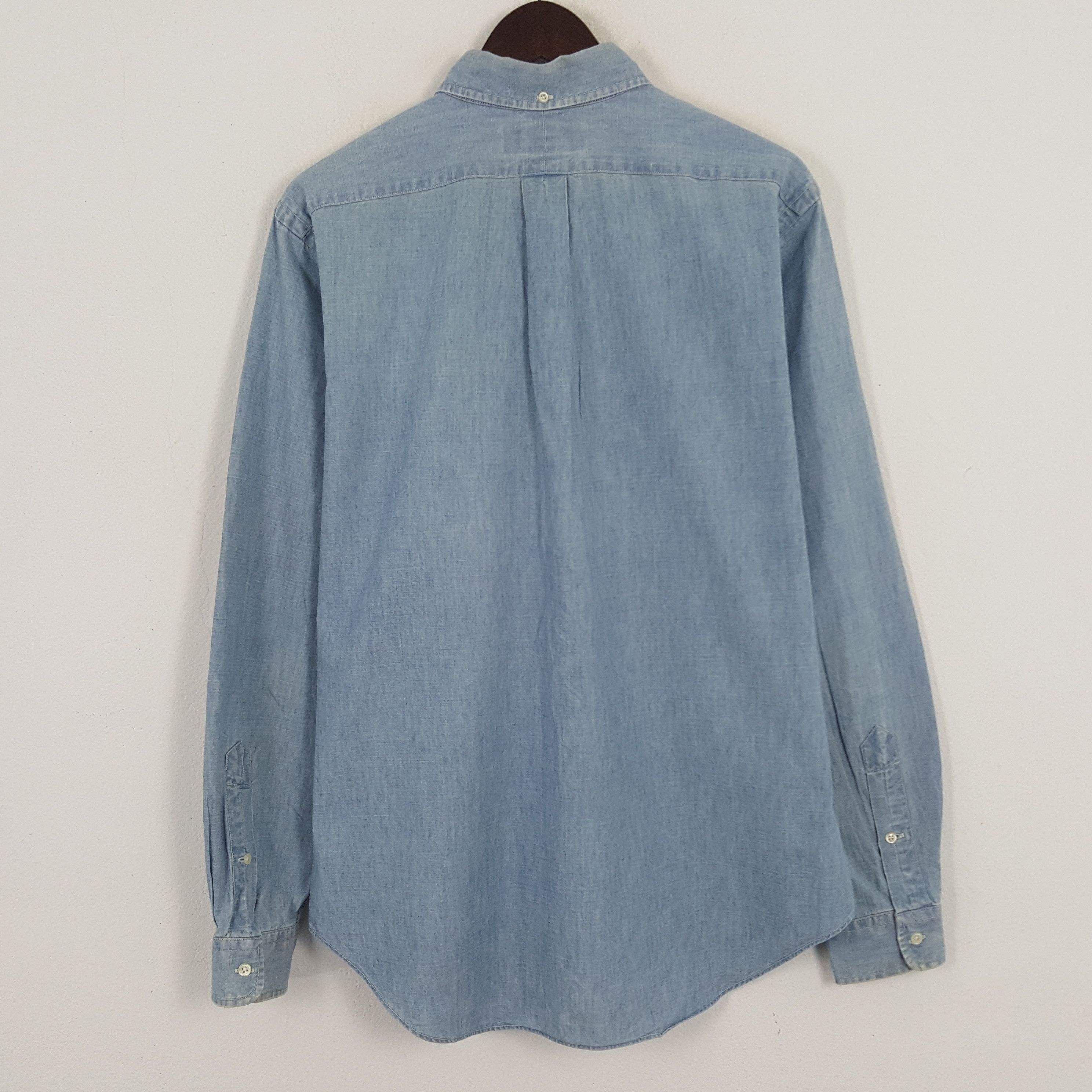 Polo Ralph Lauren × Ralph Lauren × Vintage Vintage Polo Ralph Lauren Denim Button Up Shirt Size US M / EU 48-50 / 2 - 3 Thumbnail