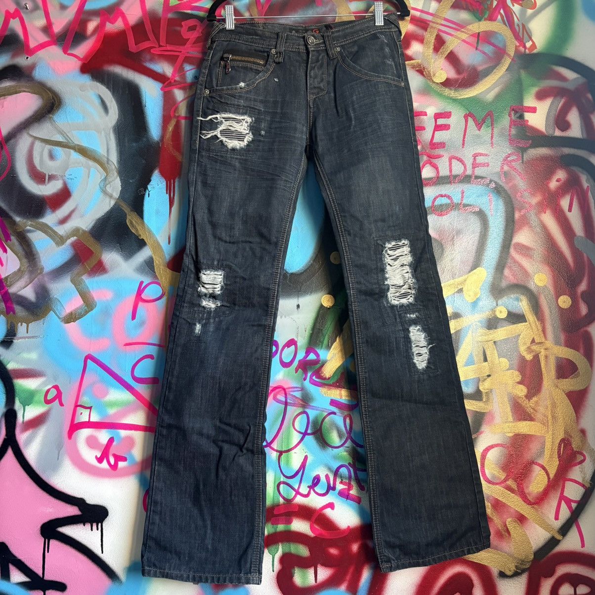 Guess Vintage Y2K Guess Repaired Bootcut Loose Jeans Size 29 Size US 29 - 1 Thumbnail