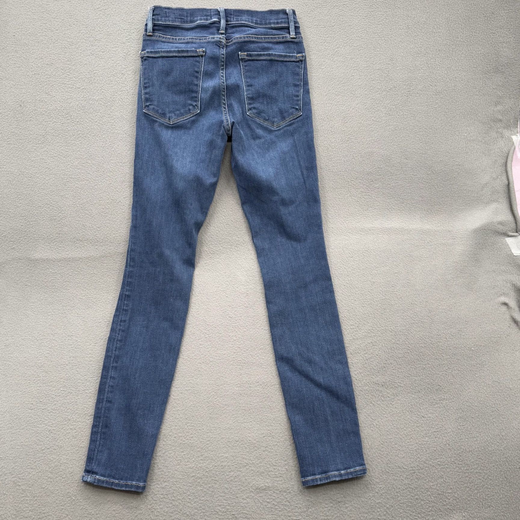 Frame FRAME Denim Jeans Womens 26 Le Skinny de Jeanne Queens Way Blue Stretch Jeans Slim 5-Pocket Zip Fly Size 26" / US 2 / IT 38 - 2 Thumbnail
