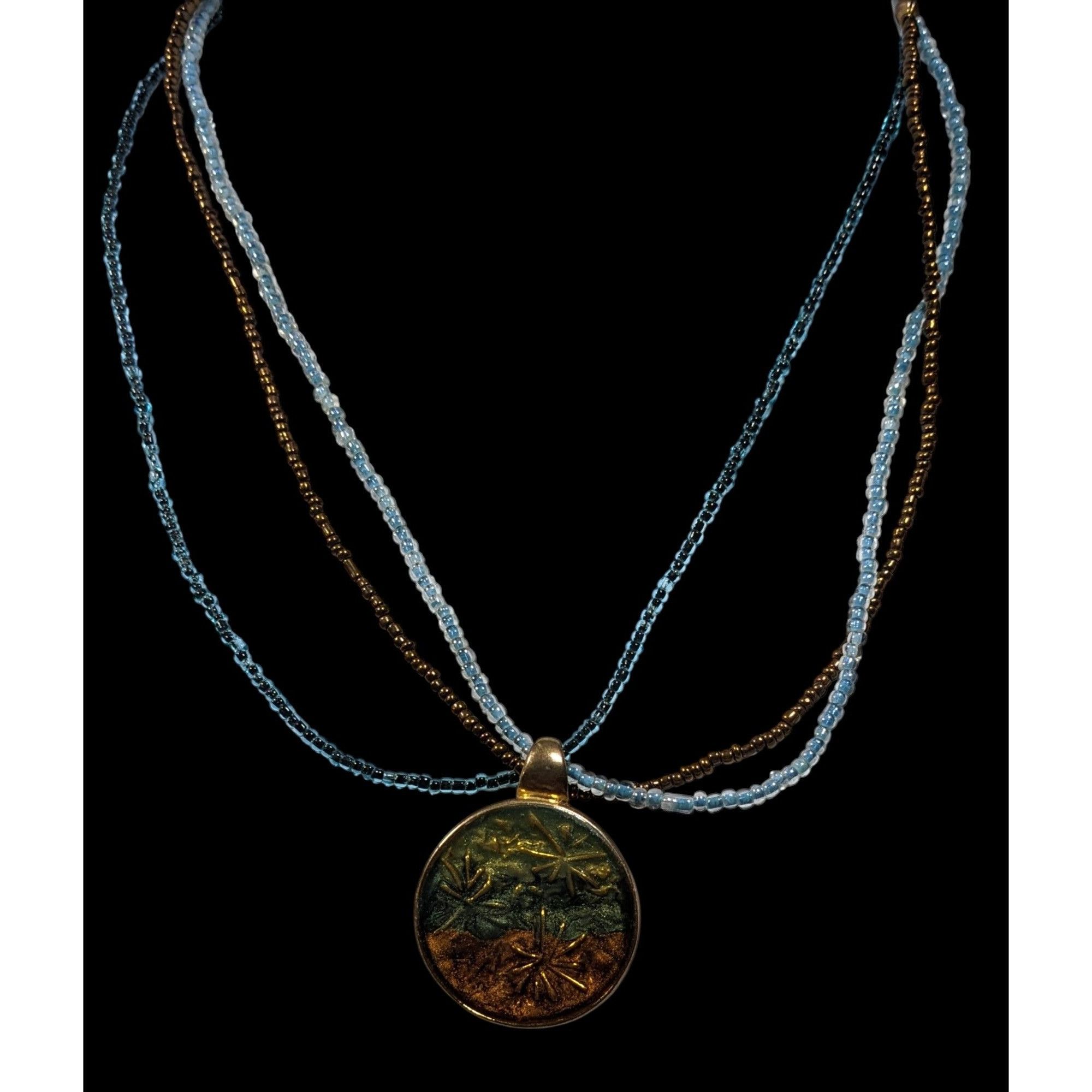 Kenneth Cole Kenneth Cole Fairycore Beaded Floral Pendant Necklace Size ONE SIZE - 2 Thumbnail
