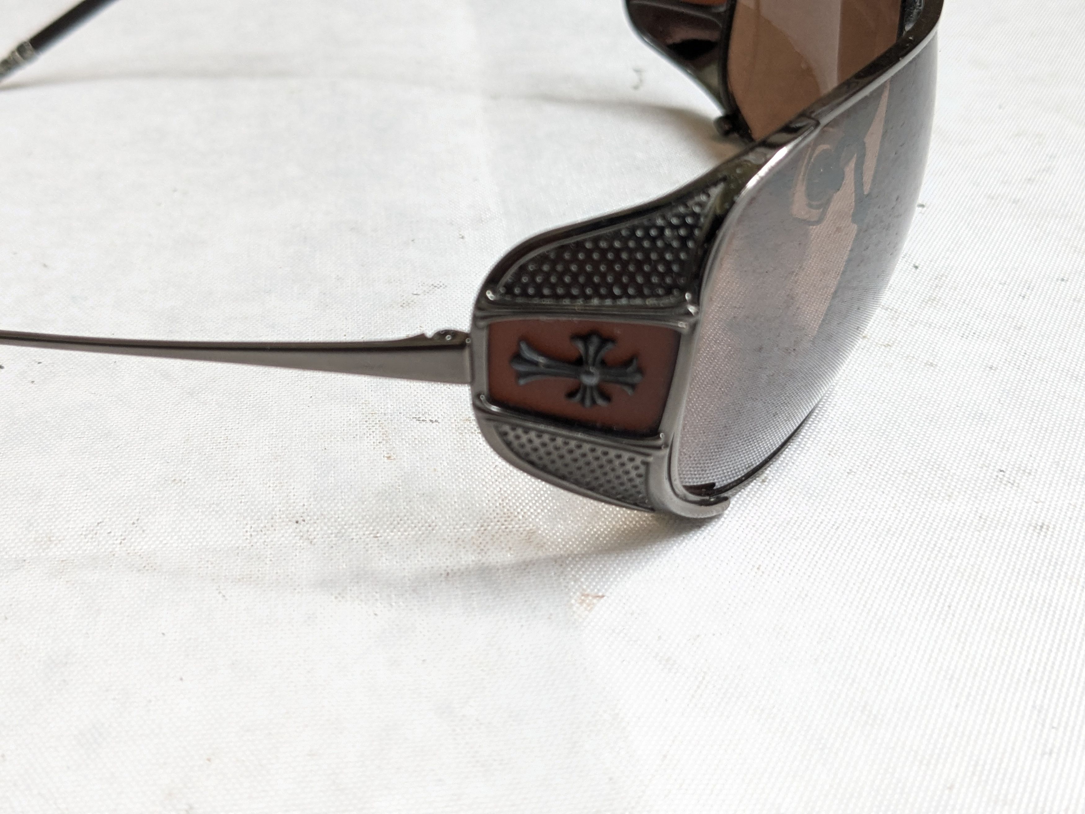 Chrome Hearts Chrome Hearts Sunglasses Jones Brown Aviator Cross Size ONE SIZE - 3 Thumbnail