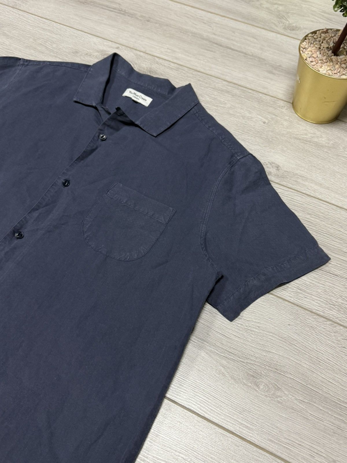 YMC YMC You Must Create vintage linen shirt buttons up Size US XL / EU 56 / 4 - 4 Thumbnail