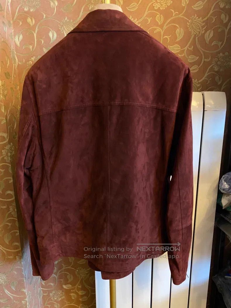 Brunello Cucinelli Brunello Cucinelli Motorcycle Jacket, Suede Nubuck Leather Size US M / EU 48-50 / 2 - 3 Thumbnail