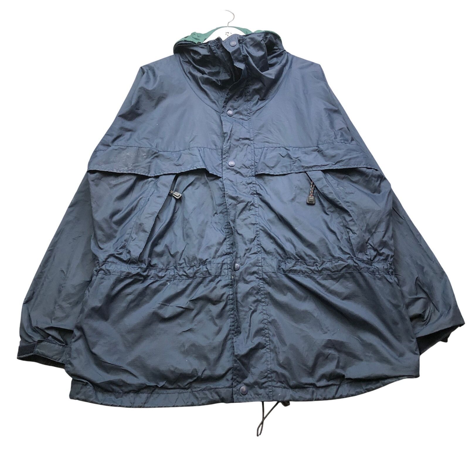 L.L. Bean Vintage LL Bean Parka Jacket Hoodie Mens Large L Vented Navy Size US L / EU 52-54 / 3 - 1 Thumbnail