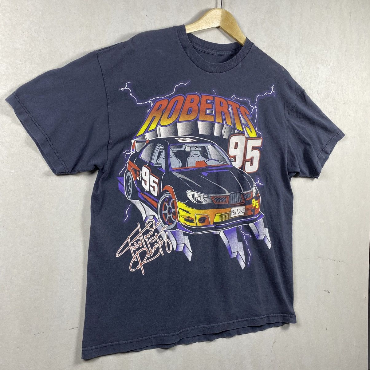 Vintage XL 90’s Tristan Roberts 95 Nascar Racing Baggy Oversized Size US XL / EU 56 / 4 - 4 Thumbnail