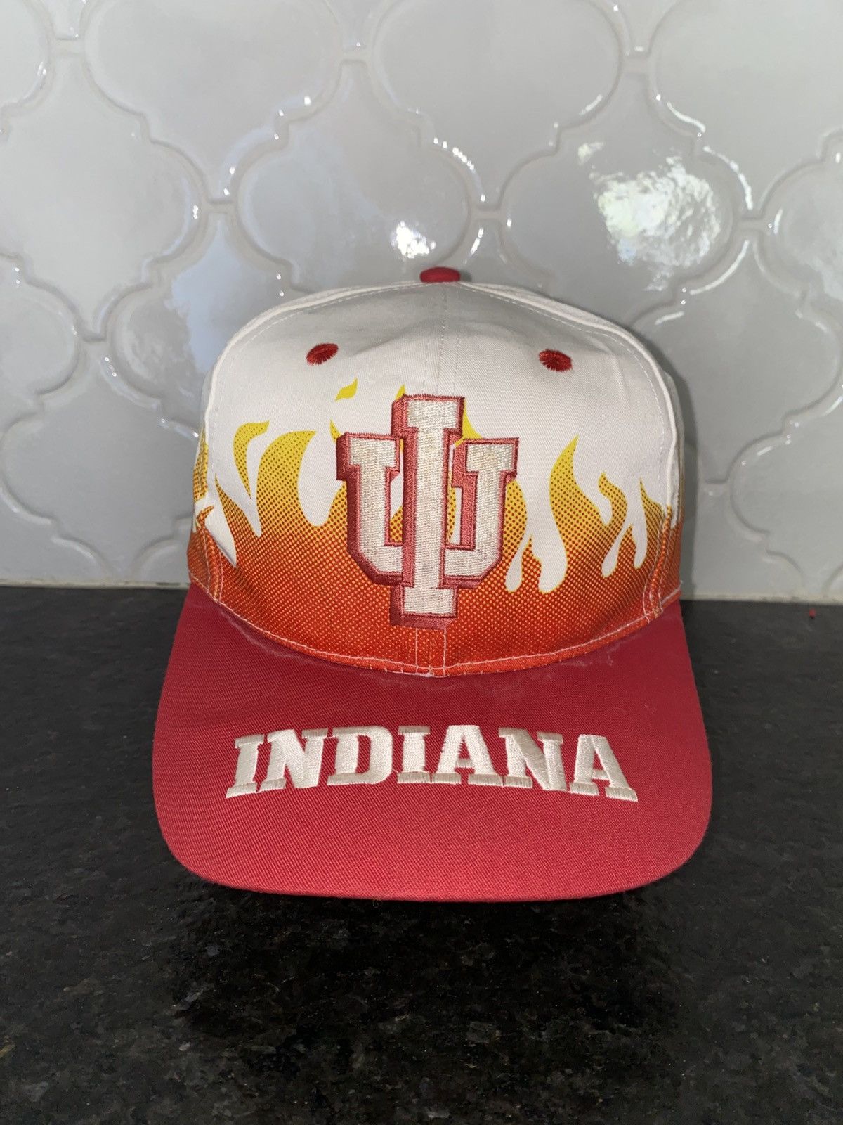 Vintage 90s Indiana hoosiers on fire snapback