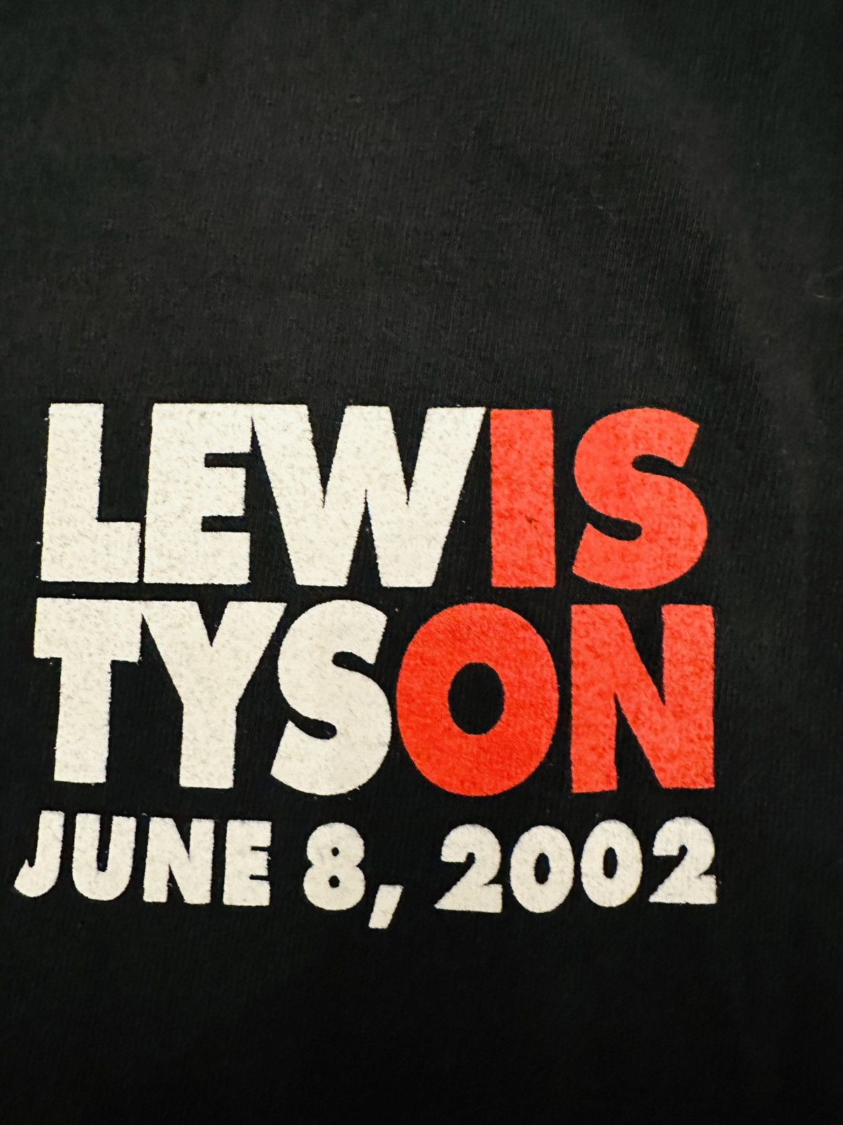 Gildan Lewis vs Tyson Fight 2002 World Championship T Shirt L Size US L / EU 52-54 / 3 - 4 Thumbnail