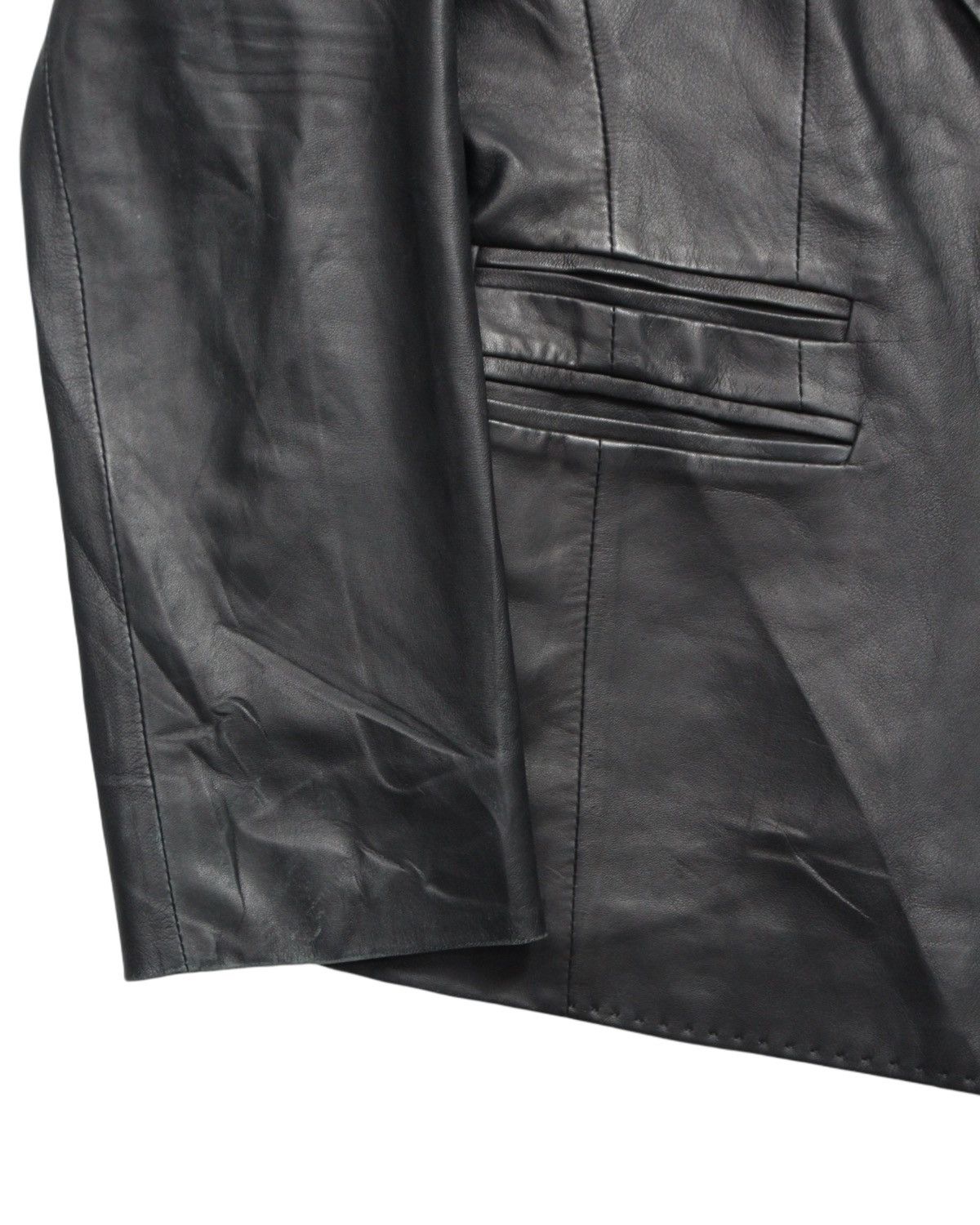 Leather CROCODILE LADIES LAMBSKINS LEATHER BLAZER Size M / US 6-8 / IT 42-44 - 6 Thumbnail