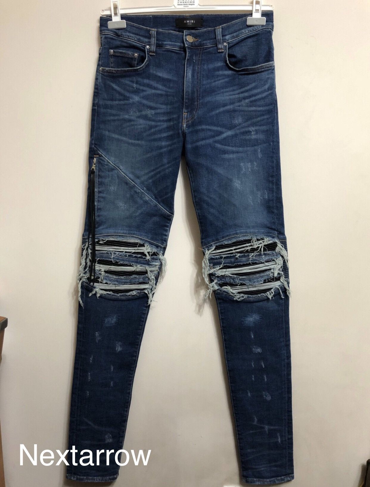 Amiri mx2 split leather jeans 2412-Nextarrow
