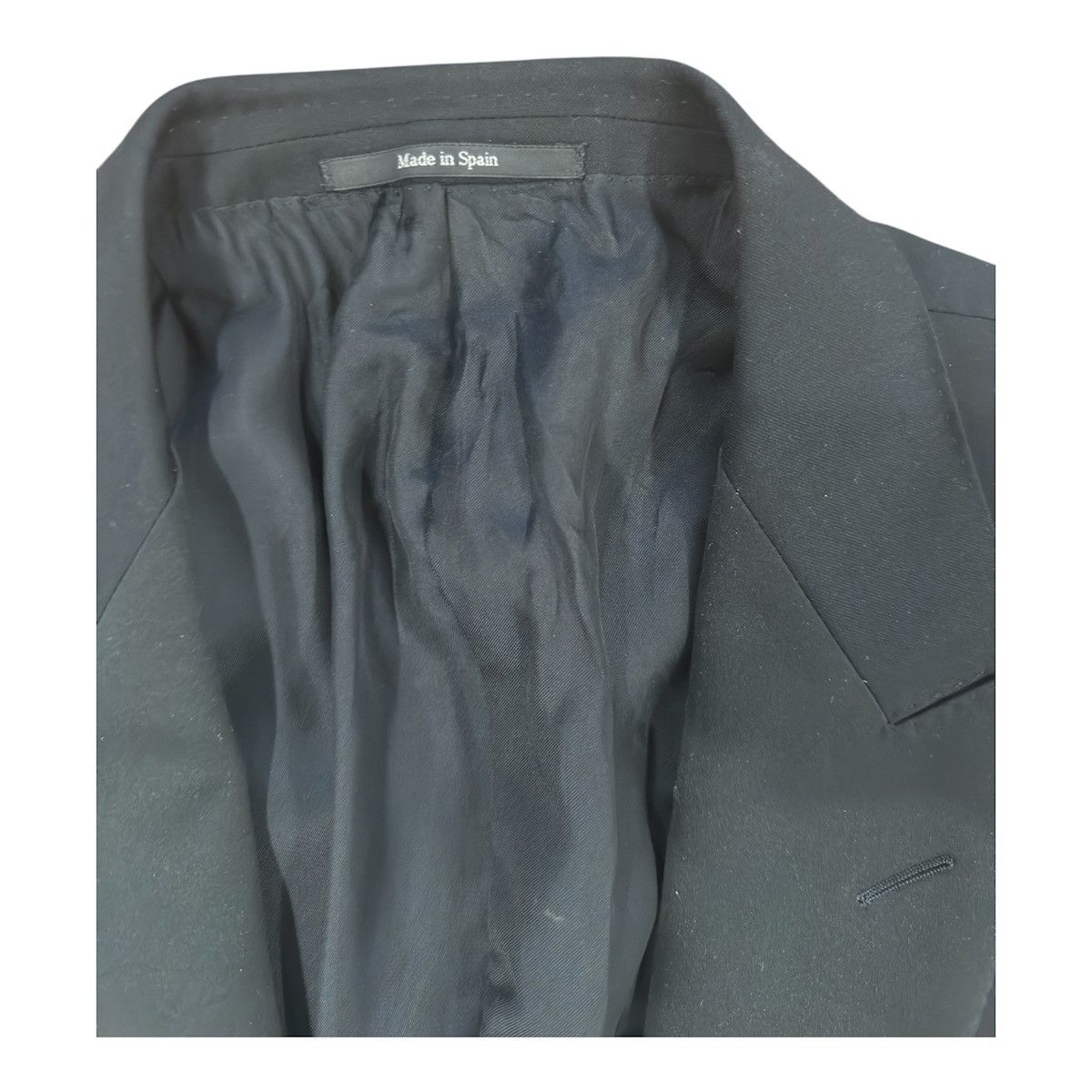 Ermenegildo Zegna Ermenegildo Zegna Black Tuxedo Jacket Peak Lapel Slim Fit Size 38L - 6 Thumbnail