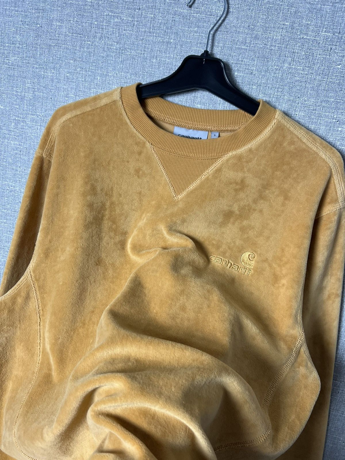 Carhartt × Carhartt Wip Carhartt WIP United Script Sweat Velour Crewneck Sweatshirt Size US S / EU 44-46 / 1 - 6 Thumbnail