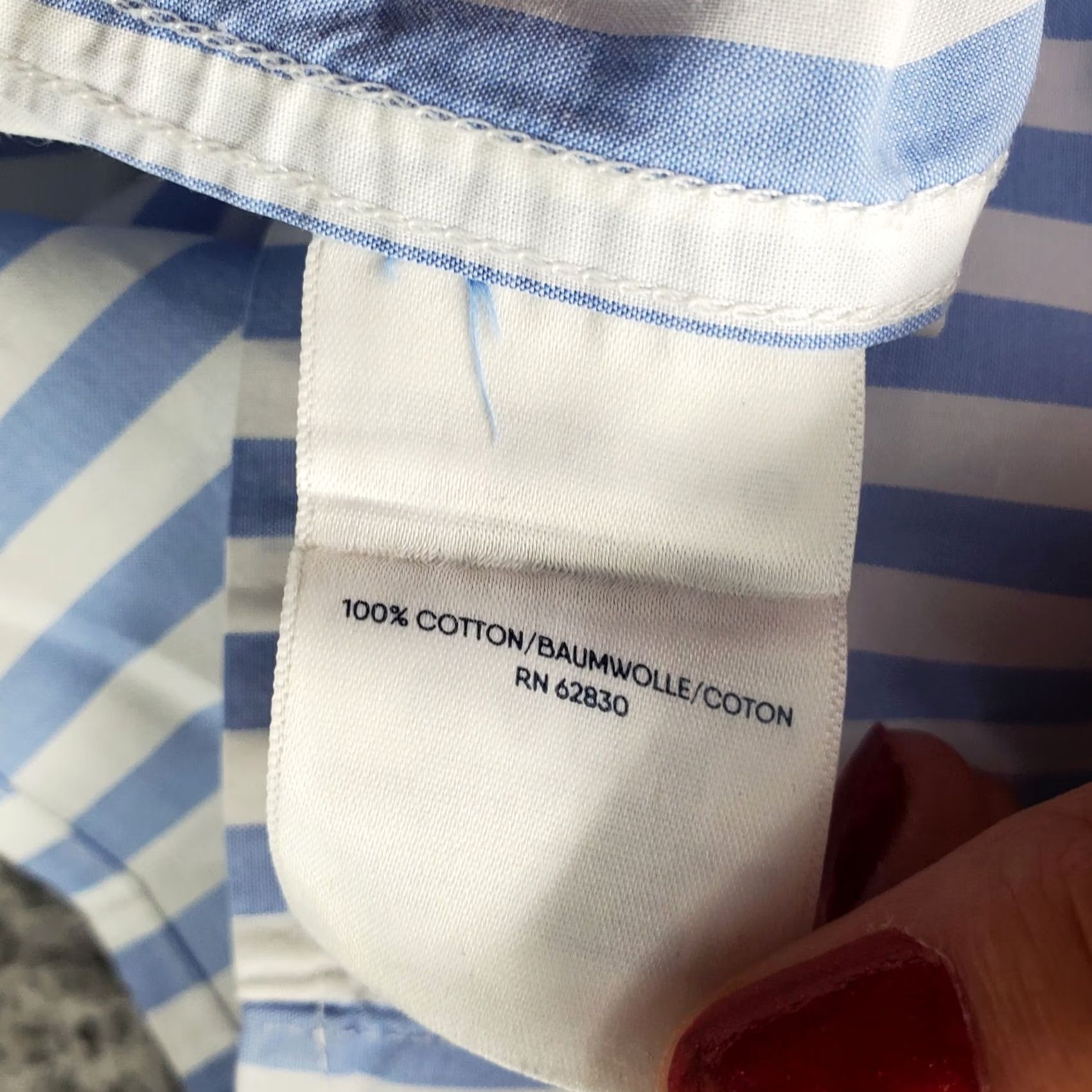 Lands' End Lands' End Dress Shirt Mens XXL Multi Striped Traditional Fit Button Down EUC Shirt Mens Size XXL Multicolor Striped Dress Shirt Size 48R - 7 Thumbnail