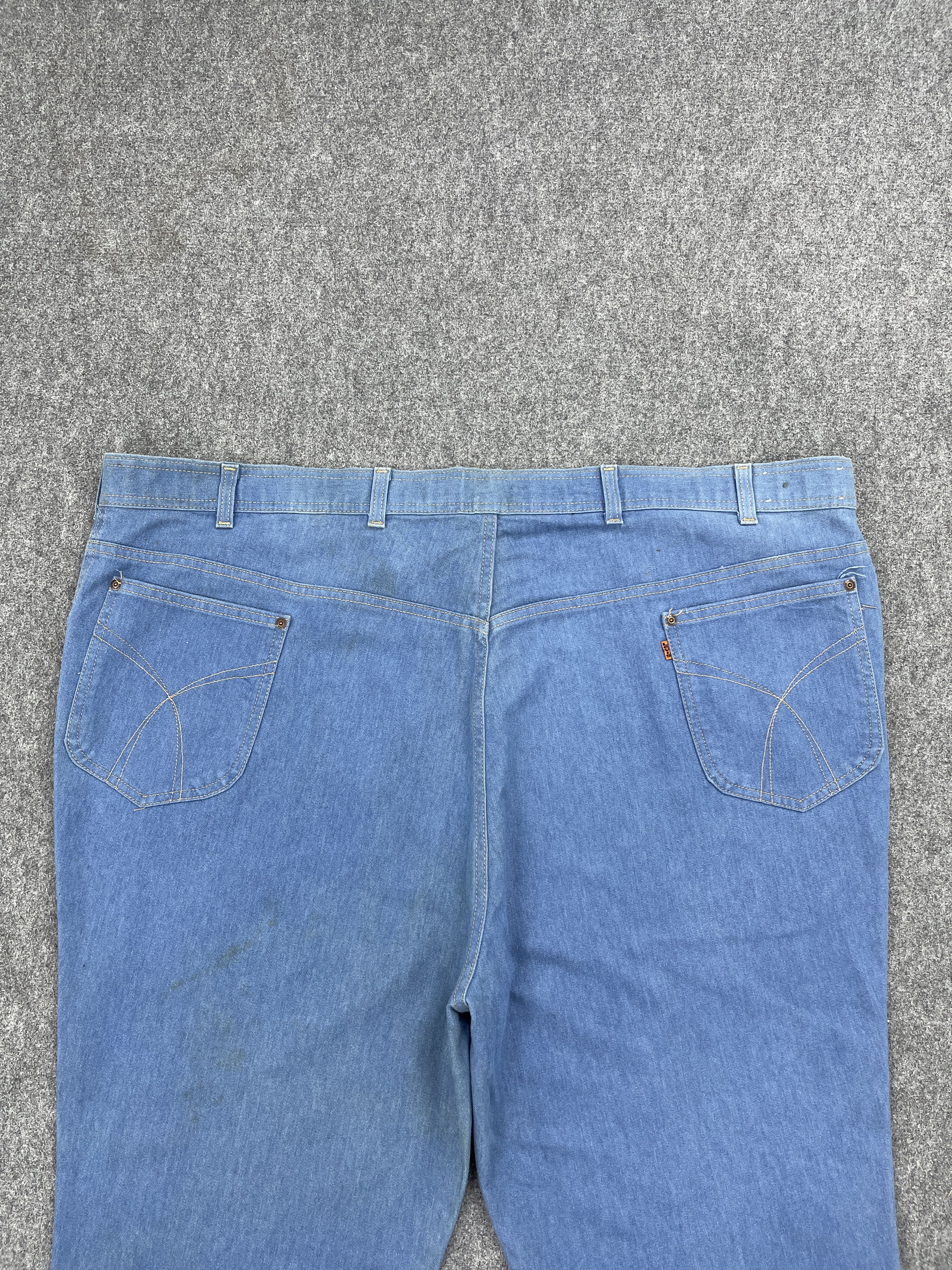 Levi's 80s Vintage Levis Flare Orange Tab Jeans DP2502 Size US 44 / EU 60 - 4 Thumbnail