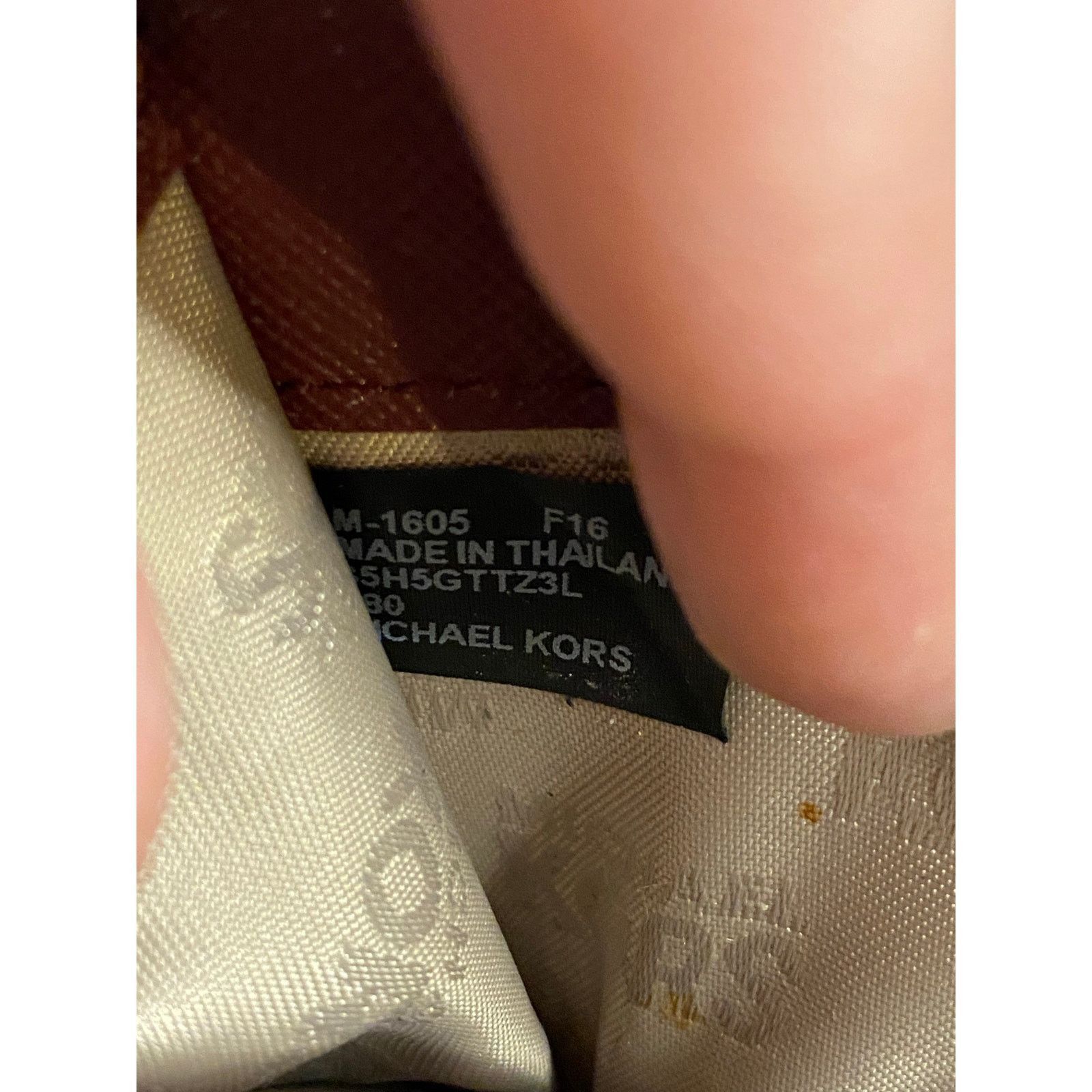 Michael Kors Michael Kors Jet Set Travel Zip Around Wallet Brown Leather Size ONE SIZE - 6 Thumbnail