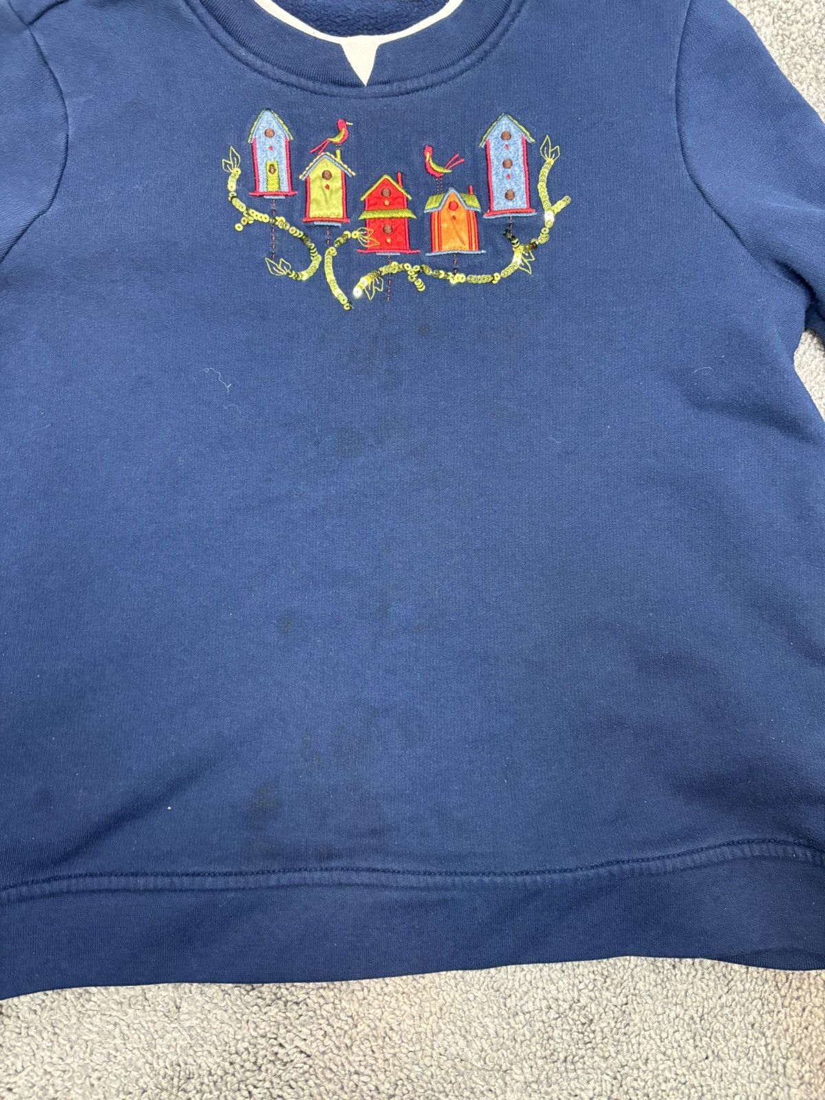 Vintage Y2k grandma birdhouse sweater Size US L / EU 52-54 / 3 - 2 Thumbnail
