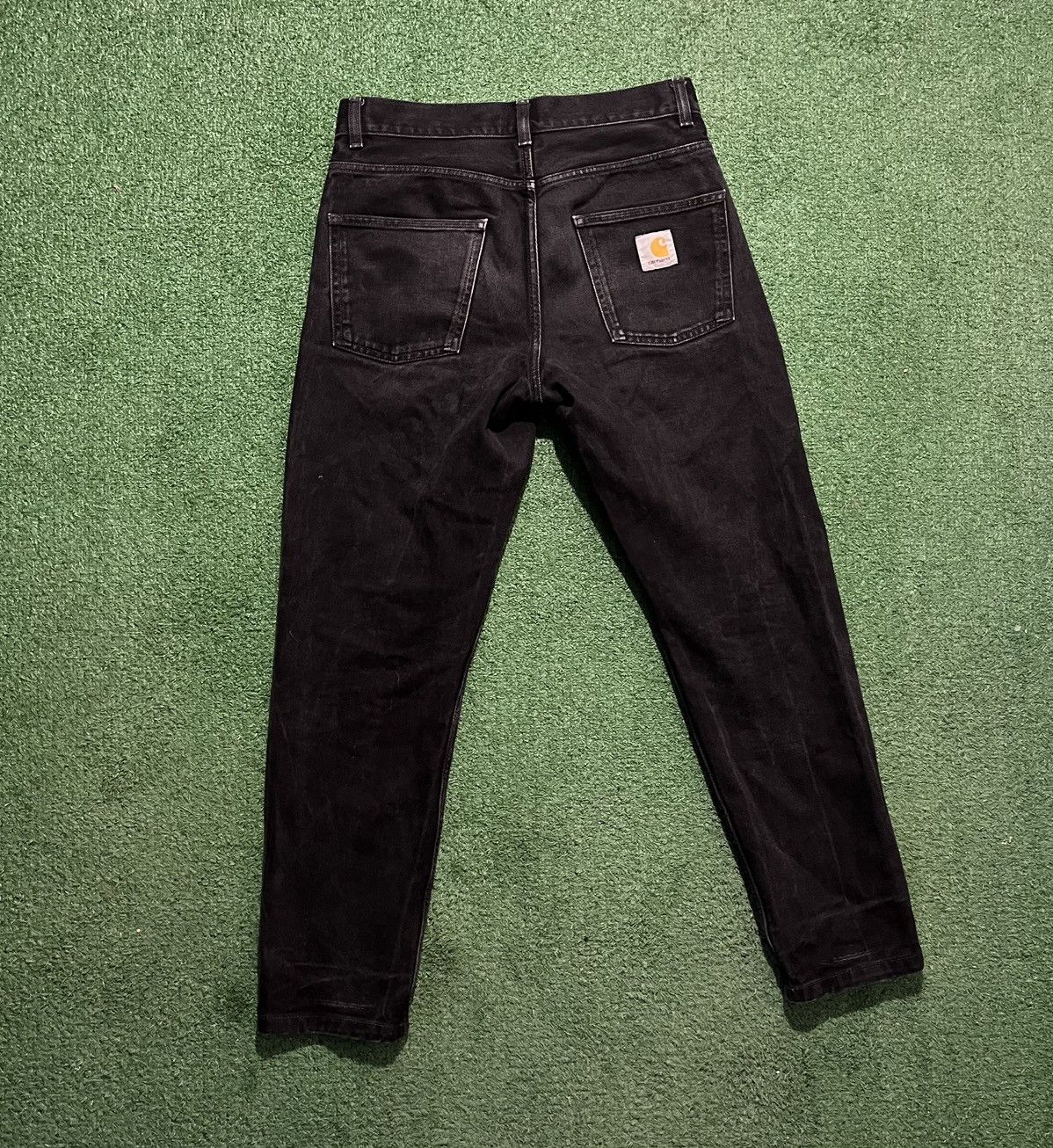 Carhartt × Carhartt Wip Carhartt Newel Pant Black Denim Vintage Size US 28 / EU 44 - 2 Thumbnail
