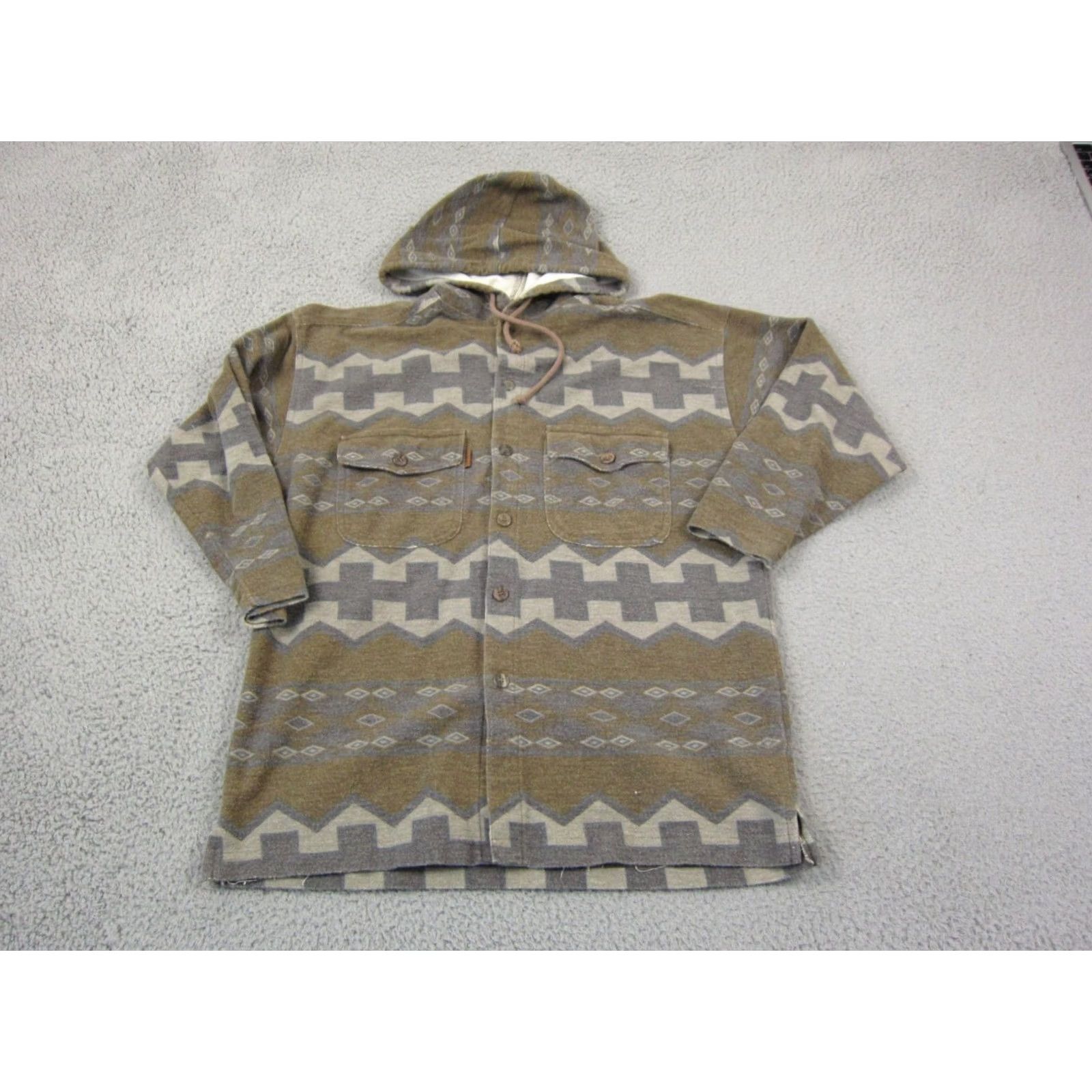 Vintage VINTAGE Bugle Boy Hoodie Teens XL Green 90s 80s Cardigan Logo Lightweight Flannel Shirt Mens Womens Boys Girls Size US XL / EU 56 / 4 - 2 Thumbnail