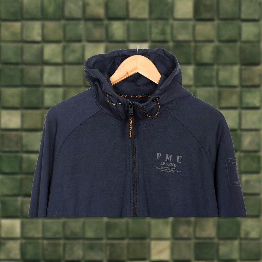 Vintage PME LEGEND Hoodie Sweatshirt Men Size XL Blue Zip Size US XL / EU 56 / 4 - 1 Thumbnail