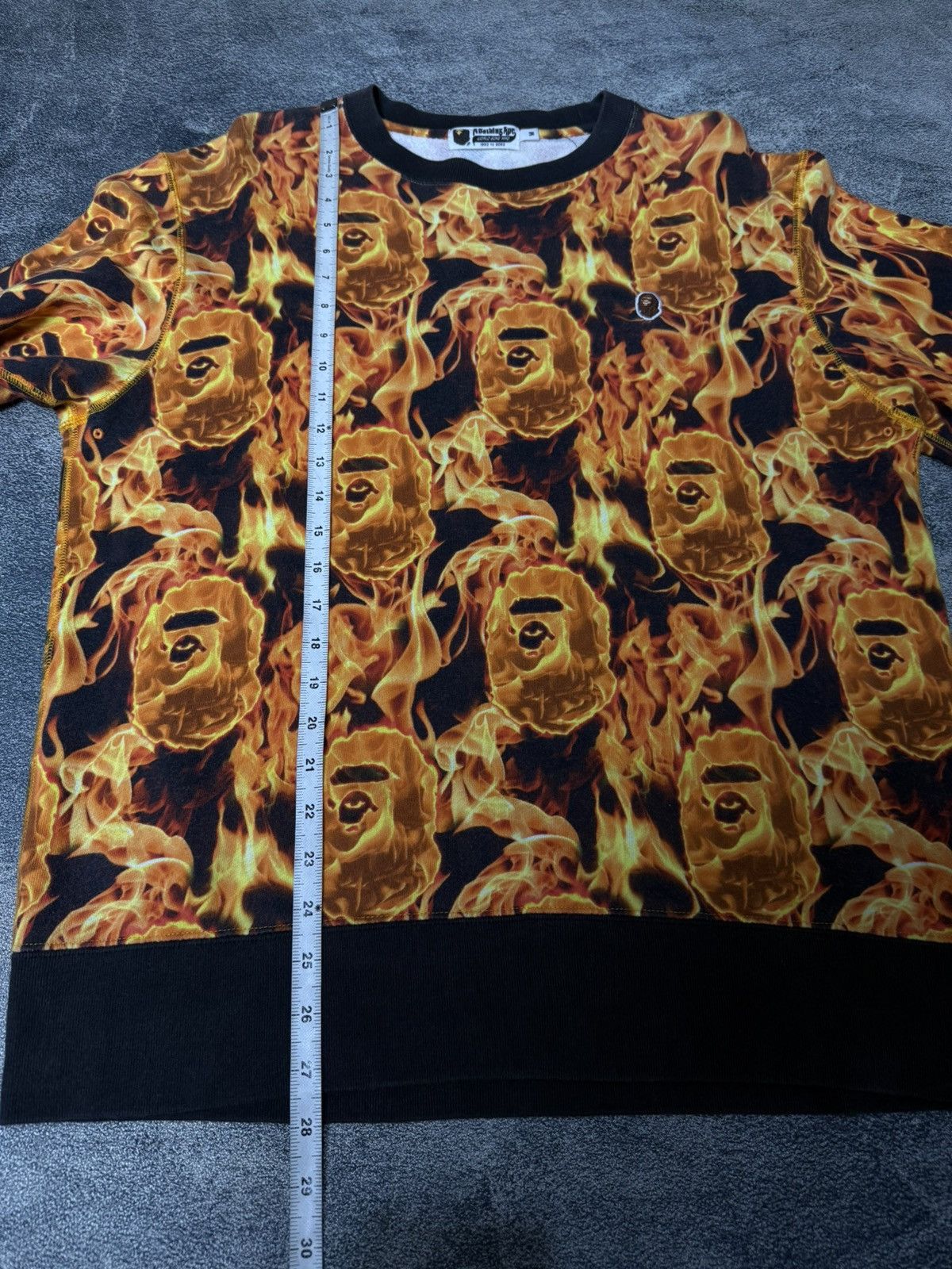 Bape Bape Flame AOP Sweat Shirt Size US M / EU 48-50 / 2 - 13 Thumbnail