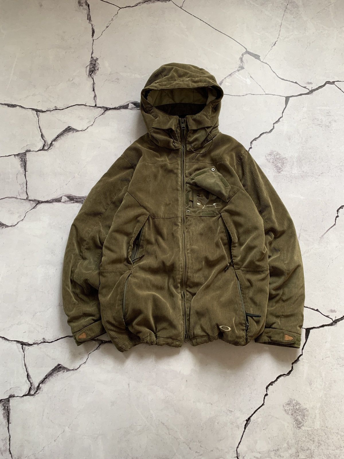 Oakley 2000s Fort Cord Magnetic Hood Corduroy Ski Jacket