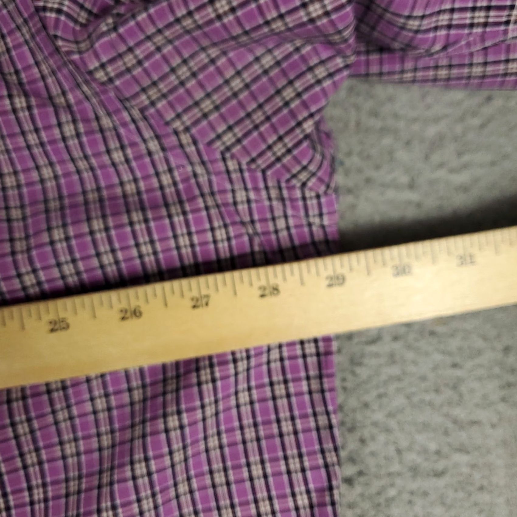 Ralph Lauren Ralph Lauren Shirt Mens 2XL Purple Plaid Pony Button Up Short Sleeve Size US XXL / EU 58 / 5 - 6 Thumbnail