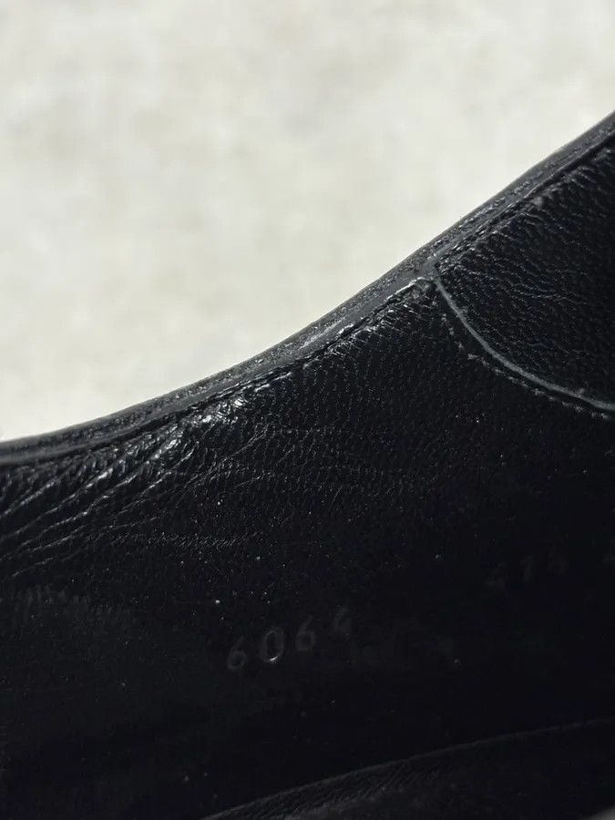 Gucci 2000s Gucci Black Leather Signature Derby Shoes Size US 8.5 / EU 41-42 - 9 Thumbnail