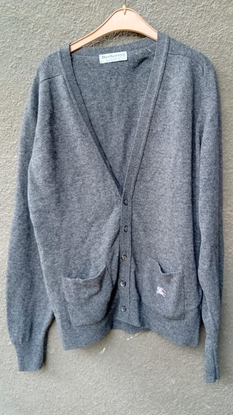 Burberry × Vintage Burberrys Vintage Wool Cardigan Made in Scotland sz L Size US L / EU 52-54 / 3 - 1 Thumbnail