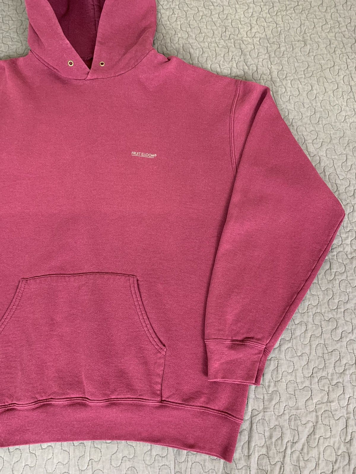 Fruit Of The Loom Vintage Fruit Of The Loom Blank Hoodie Size US L / EU 52-54 / 3 - 10 Thumbnail