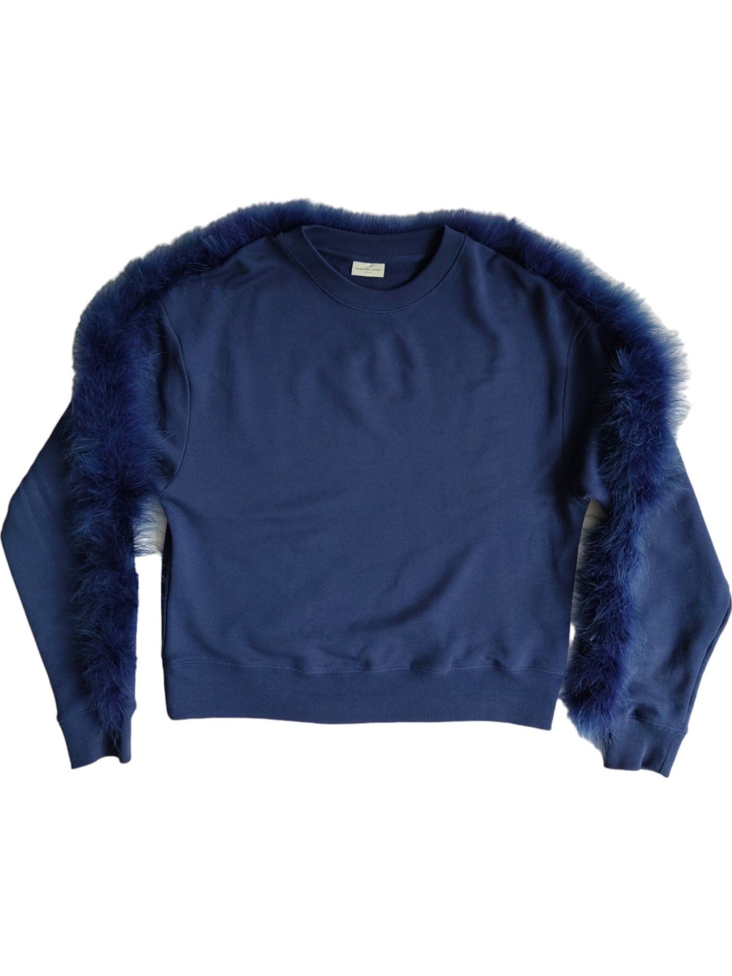Dries Van Noten Midnight Blue Cotton Sweatshirt Size US S / EU 44-46 / 1 - 1 Thumbnail