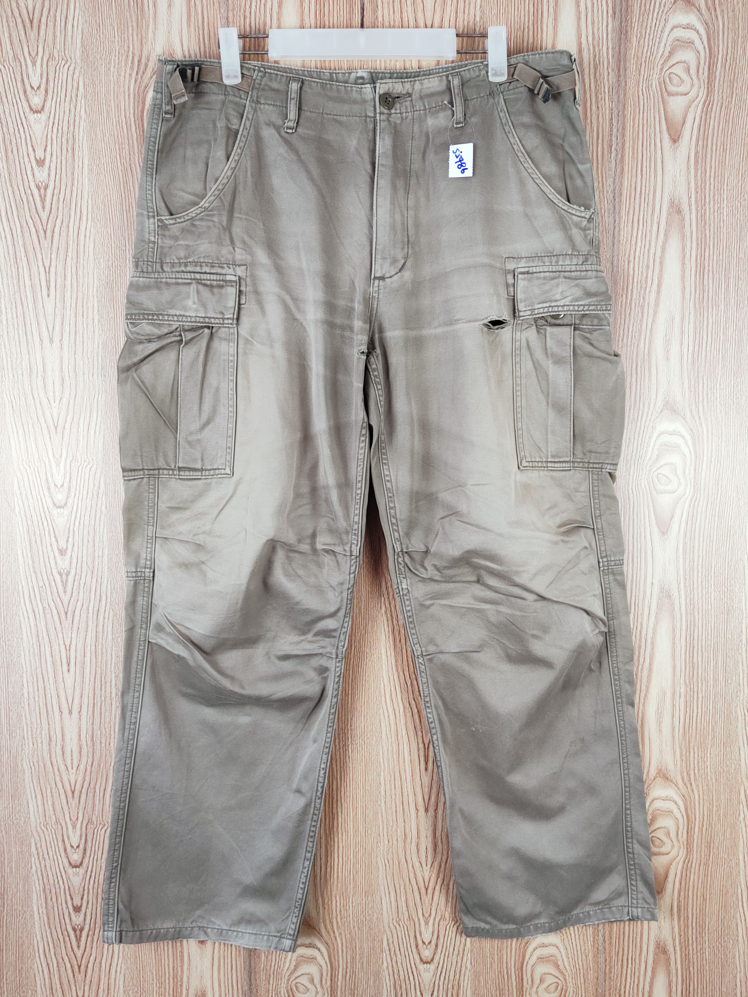 Alpha Industries DL Alpha Industries Beige Multipocket Cargo Pants #S2786 Size US 32 / EU 48 - 1 Thumbnail