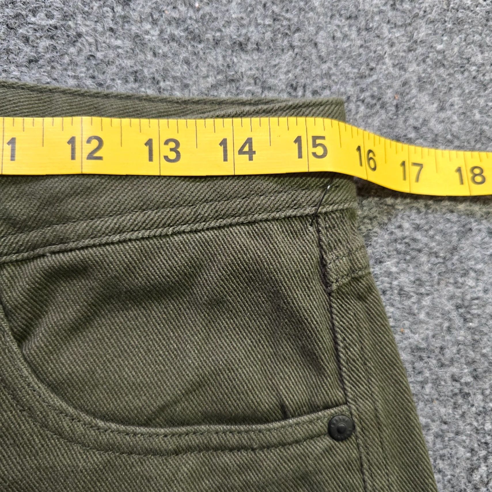 Empyre Empyre Jeans Womens 28 Green Denim Baggy Skater Grunge 90s Casual Basic Straight 5-Pocket Womens Size 28" / US 6 / IT 42 - 5 Thumbnail